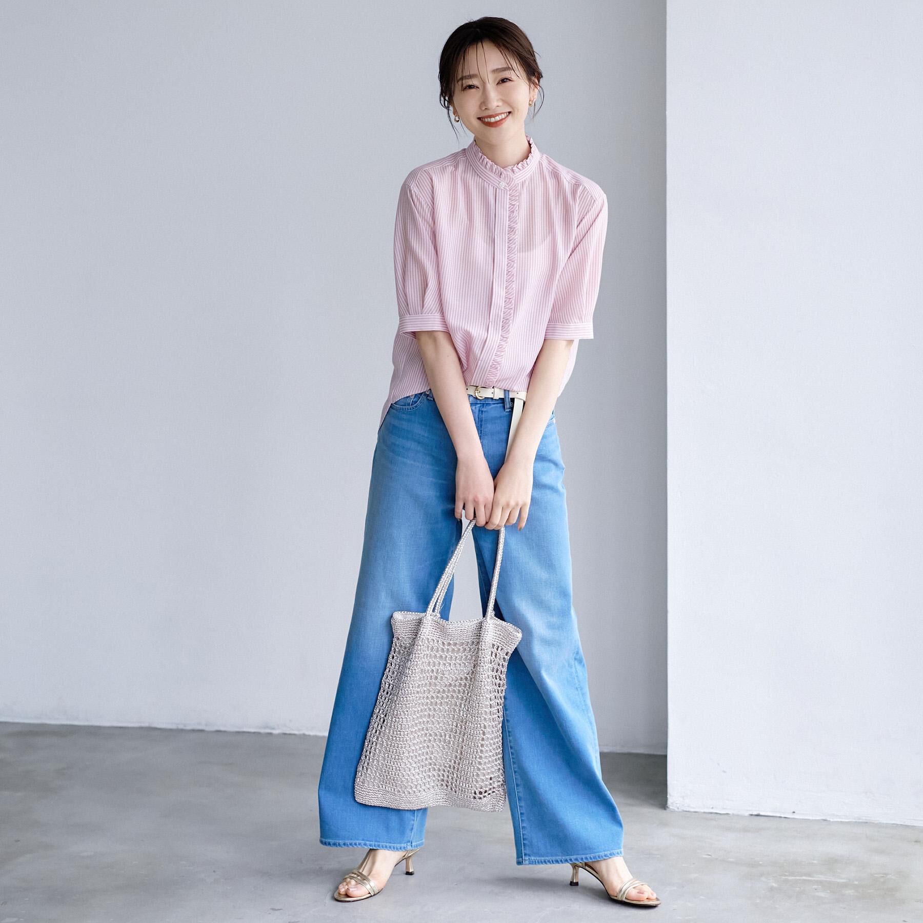 UNTITLED「【新色追加/人気デニム】MAKE&times;DENIM WIDE」|デニム|