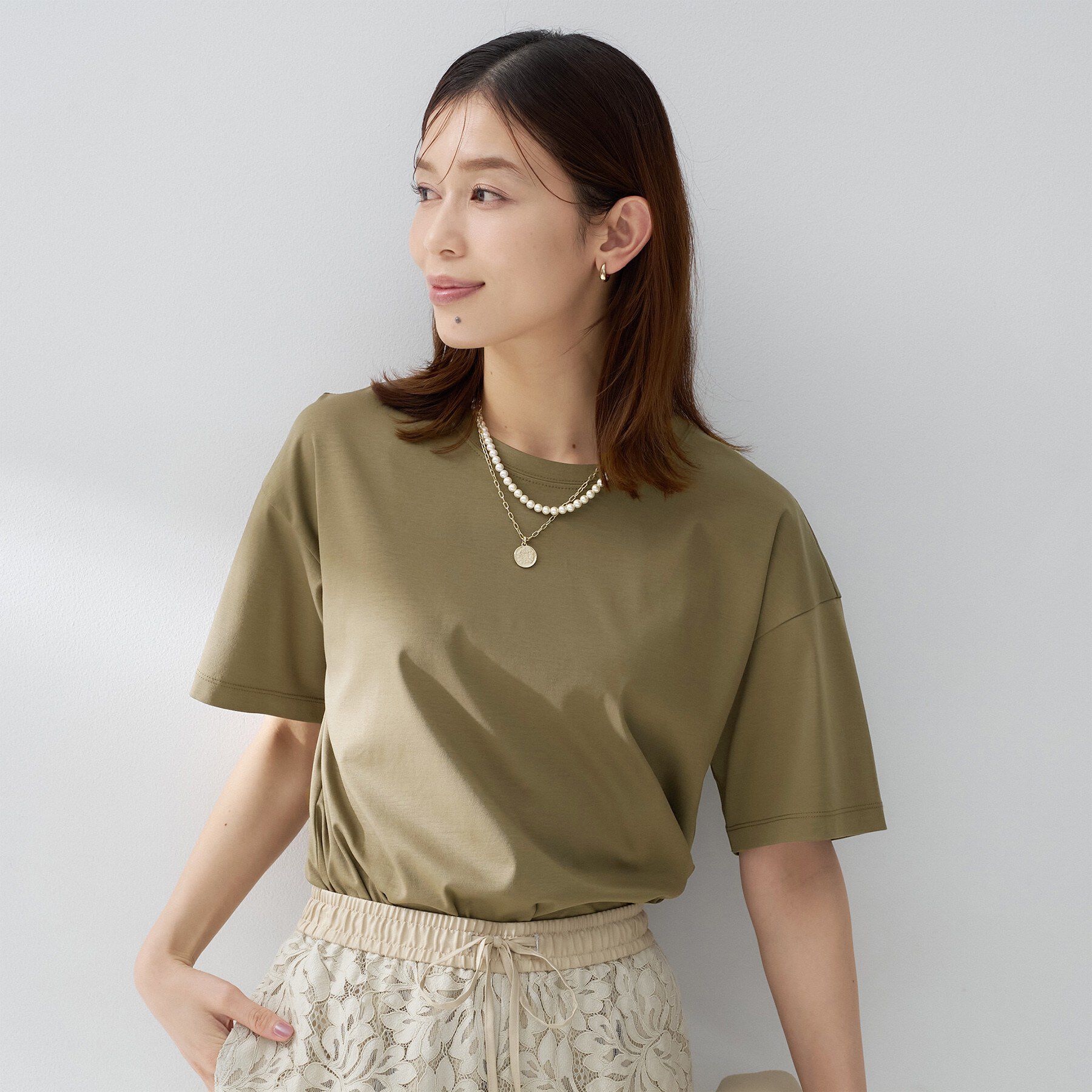 UNTITLED「【UV/接触冷感/消臭/抗菌防臭】ベーシックTシャツ」|Tシャツ・カットソー|