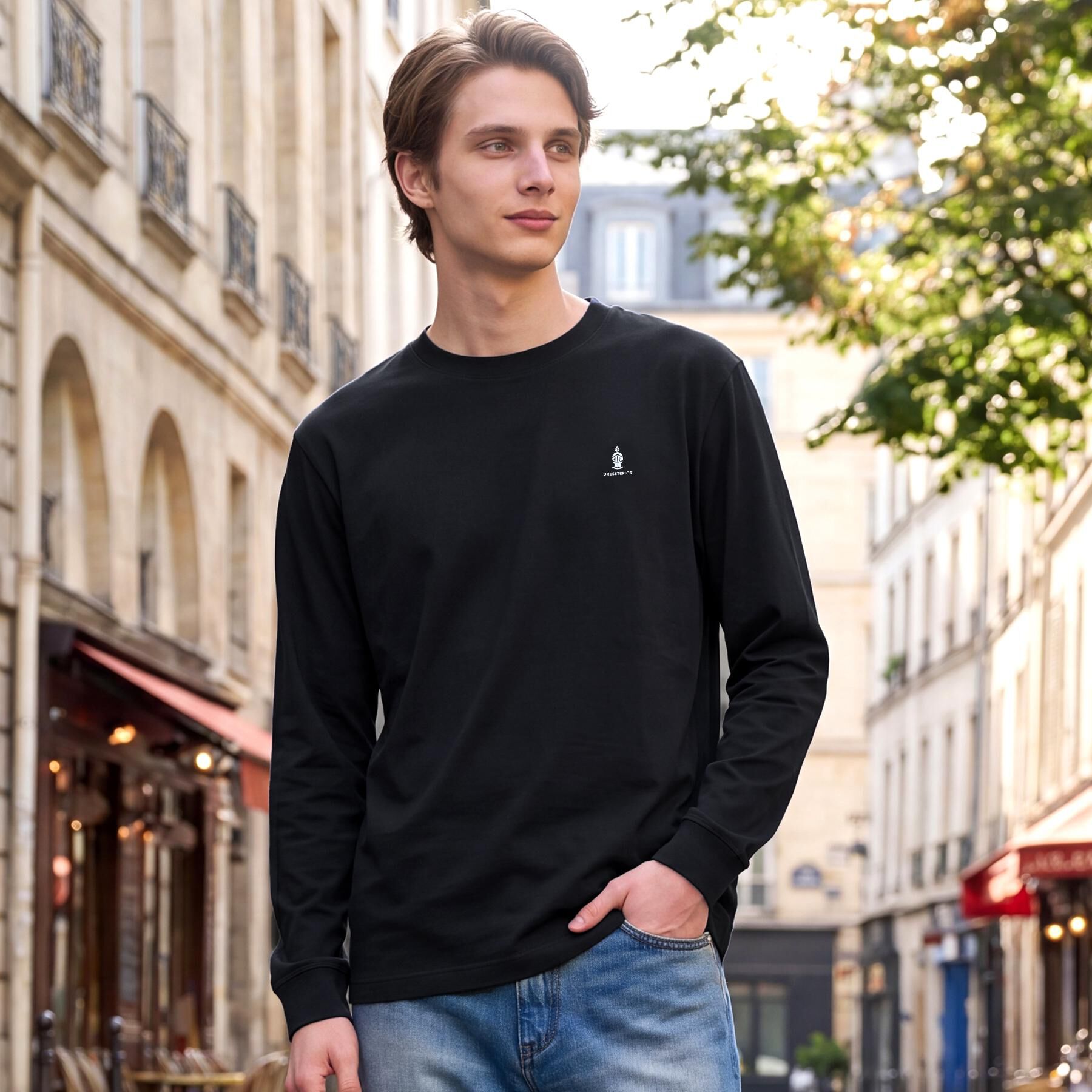 DRESSTERIOR「【接触冷感/UVカット/抗菌防臭/しわ防止】クールデオドラント ロングTシャツ」|Tシャツ・カットソー|