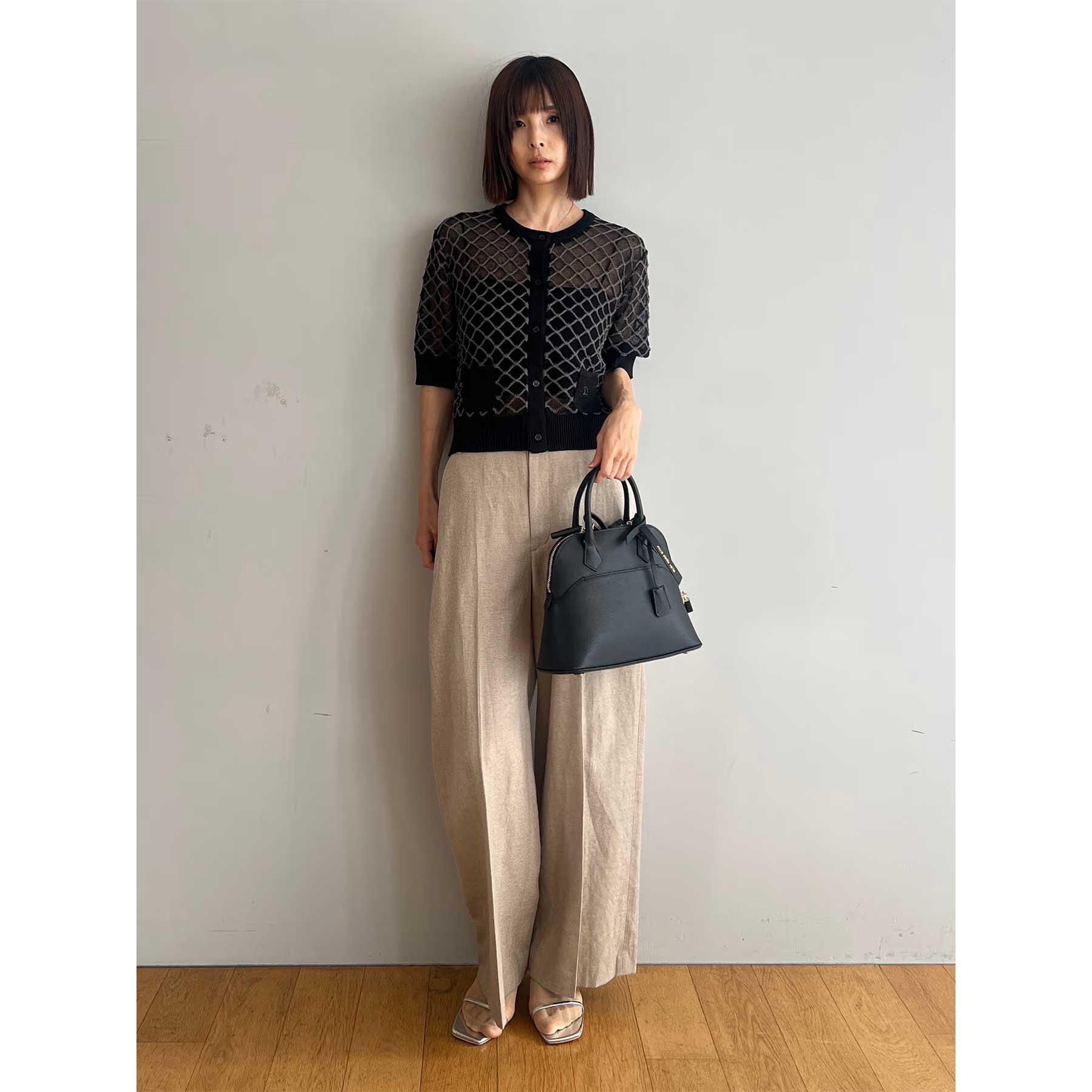 DRESSTERIOR「【ウォッシャブル】フィッシュネットニットシャツカーディガン」|カーディガン|