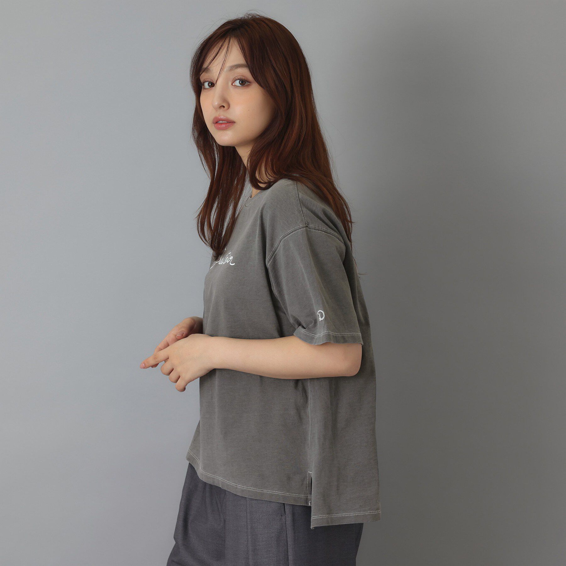 DRESSTERIOR「インディゴ天竺ロゴTシャツ」|Tシャツ・カットソー|