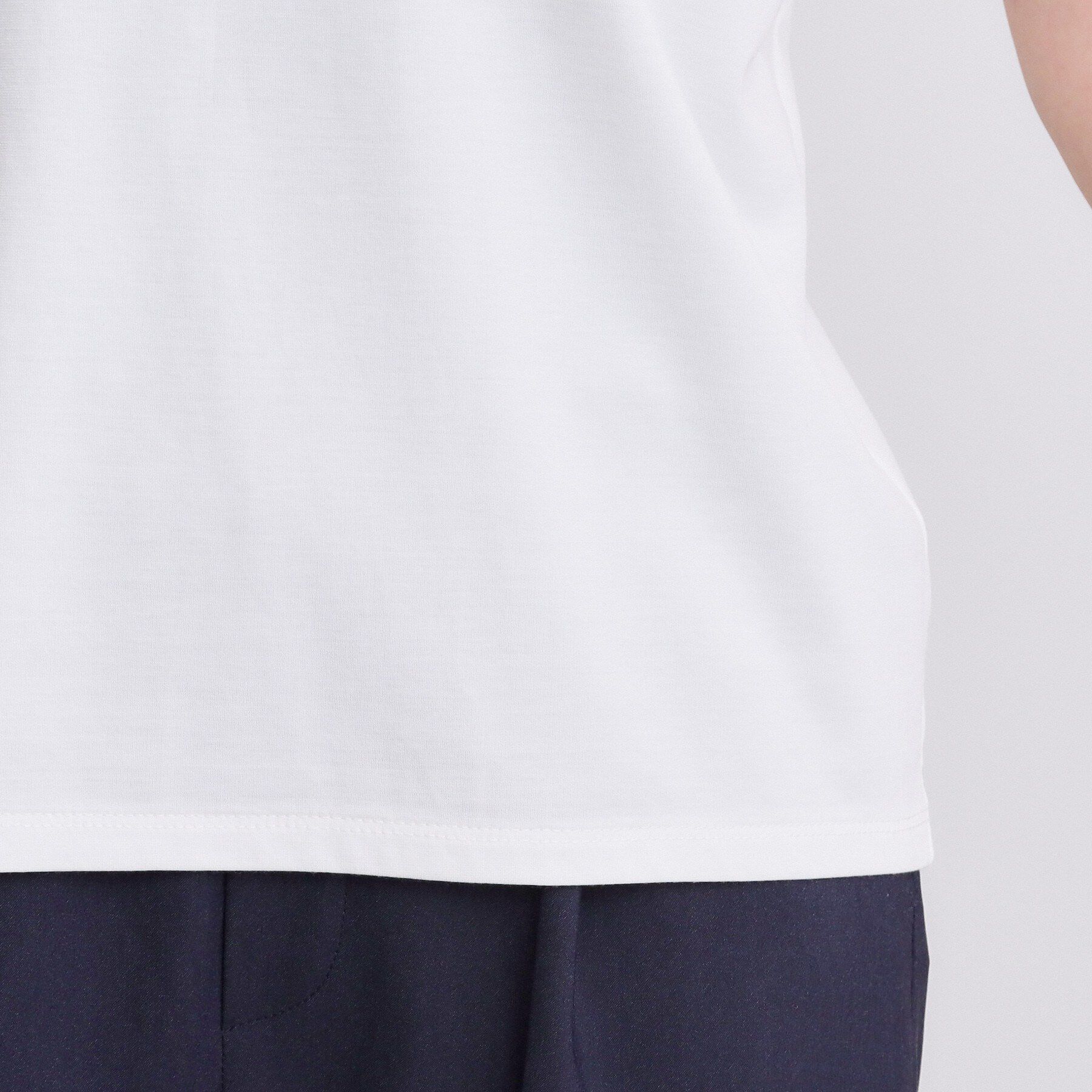 grove「【持続冷感/SET UP可】ひんやりポンチシリーズ／フロントレースドルマンカットソー」|Tシャツ・カットソー|