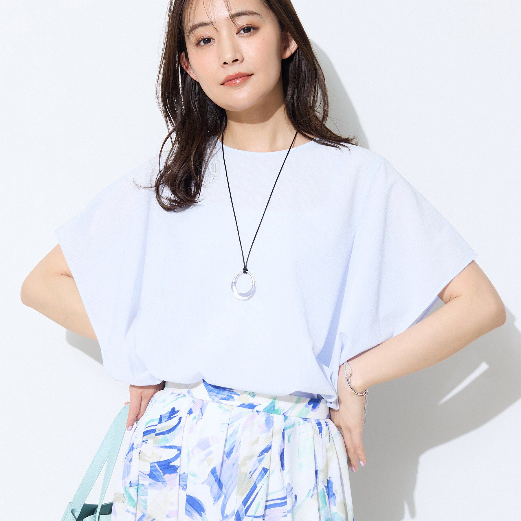 INDIVI「【体型カバー】スクエアブラウス」|シャツ・ブラウス|