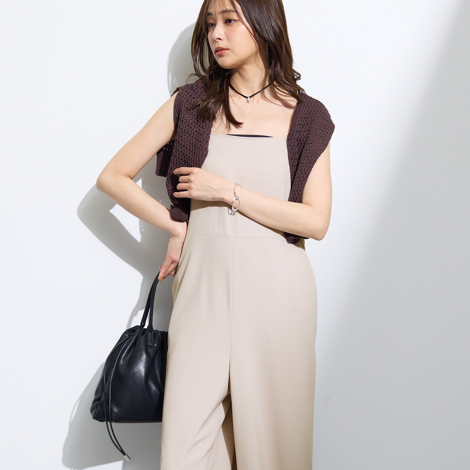 INDIVI「【着る日傘】キャミソールサロペット」|オールインワン|