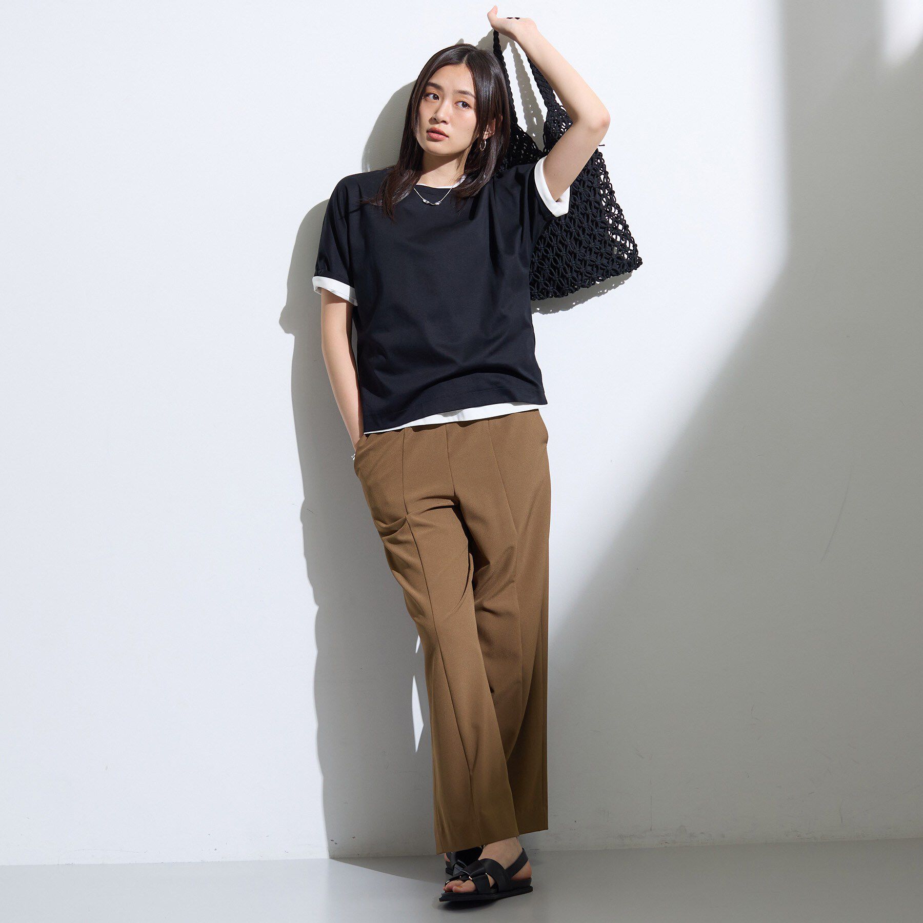 INDIVI「【着る日傘】イージーワイドパンツ」|その他|