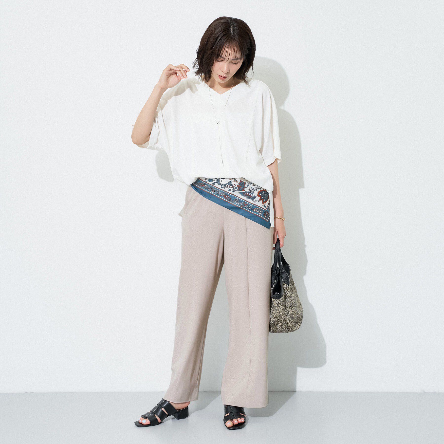 INDIVI「【着る日傘】イージーワイドパンツ」|その他|