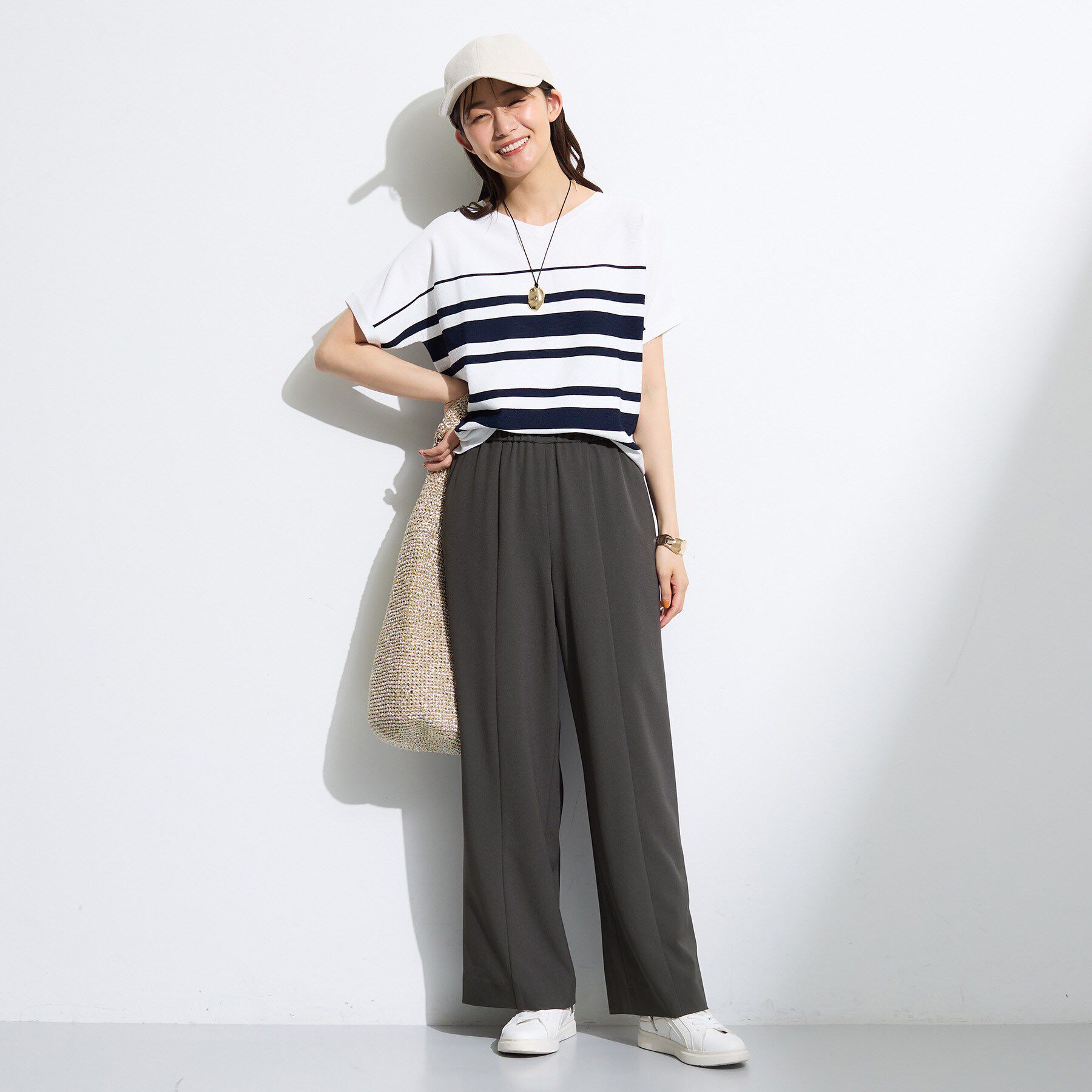 INDIVI「【着る日傘】イージーワイドパンツ」|その他|