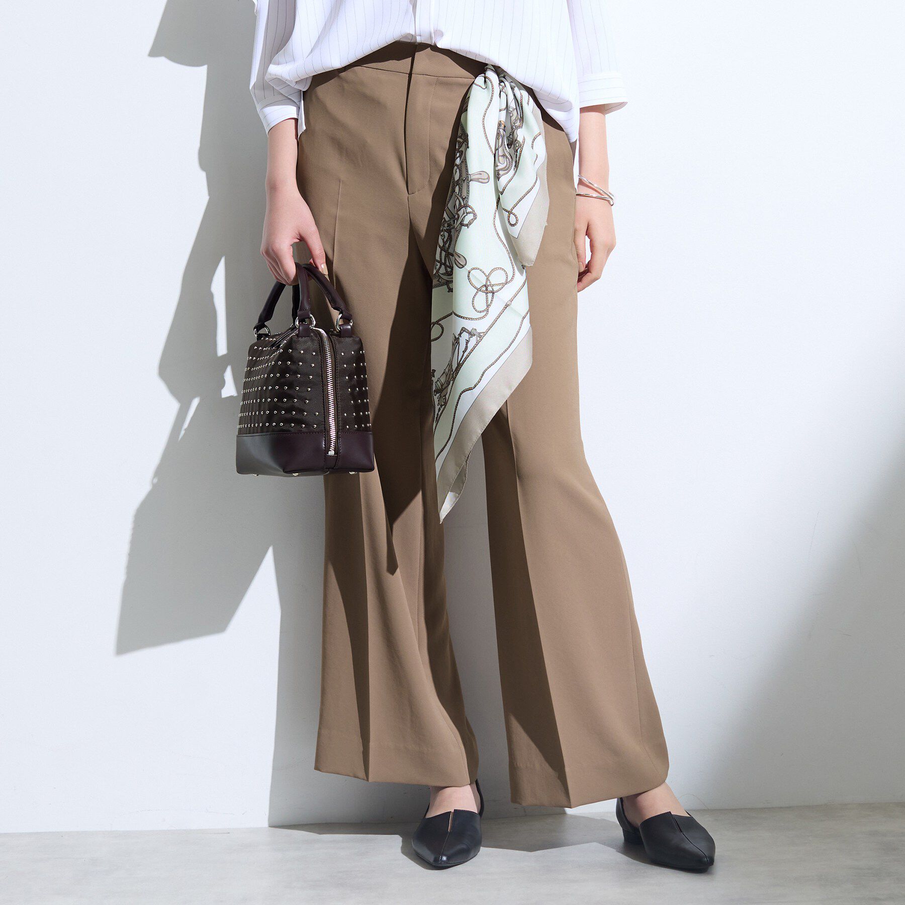 INDIVI「【新作登場！着る日傘】 ワイドストレートパンツ」|その他|