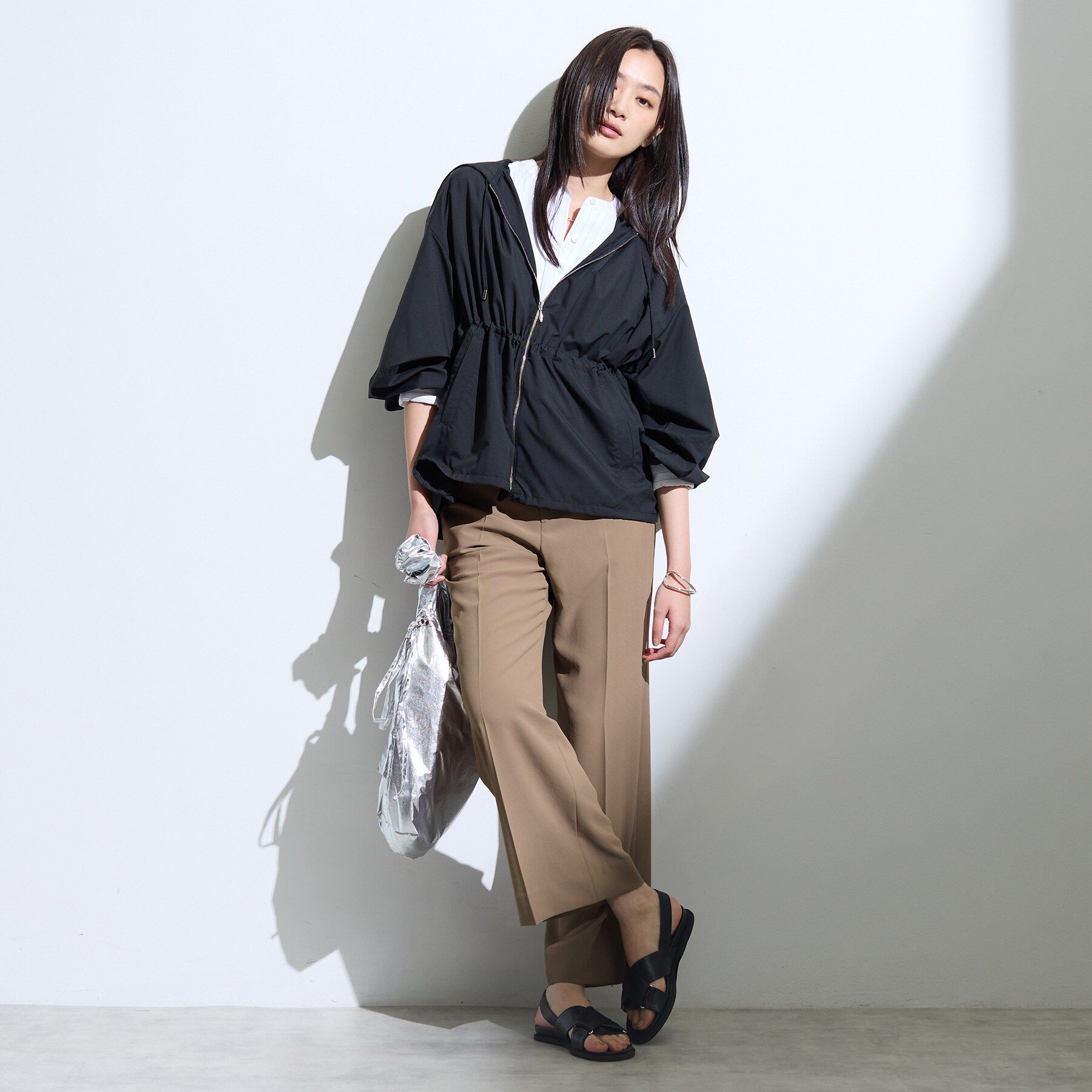 INDIVI「【新作登場！着る日傘】 ワイドストレートパンツ」|その他|