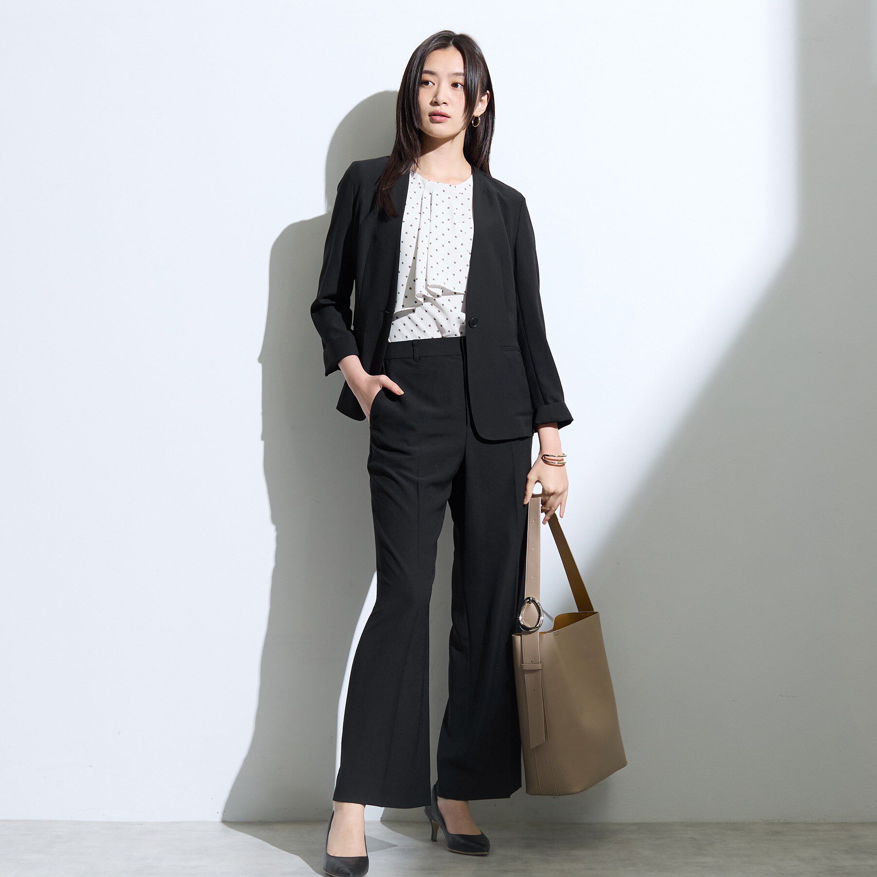 INDIVI「【新作登場！着る日傘】 ワイドストレートパンツ」|その他|