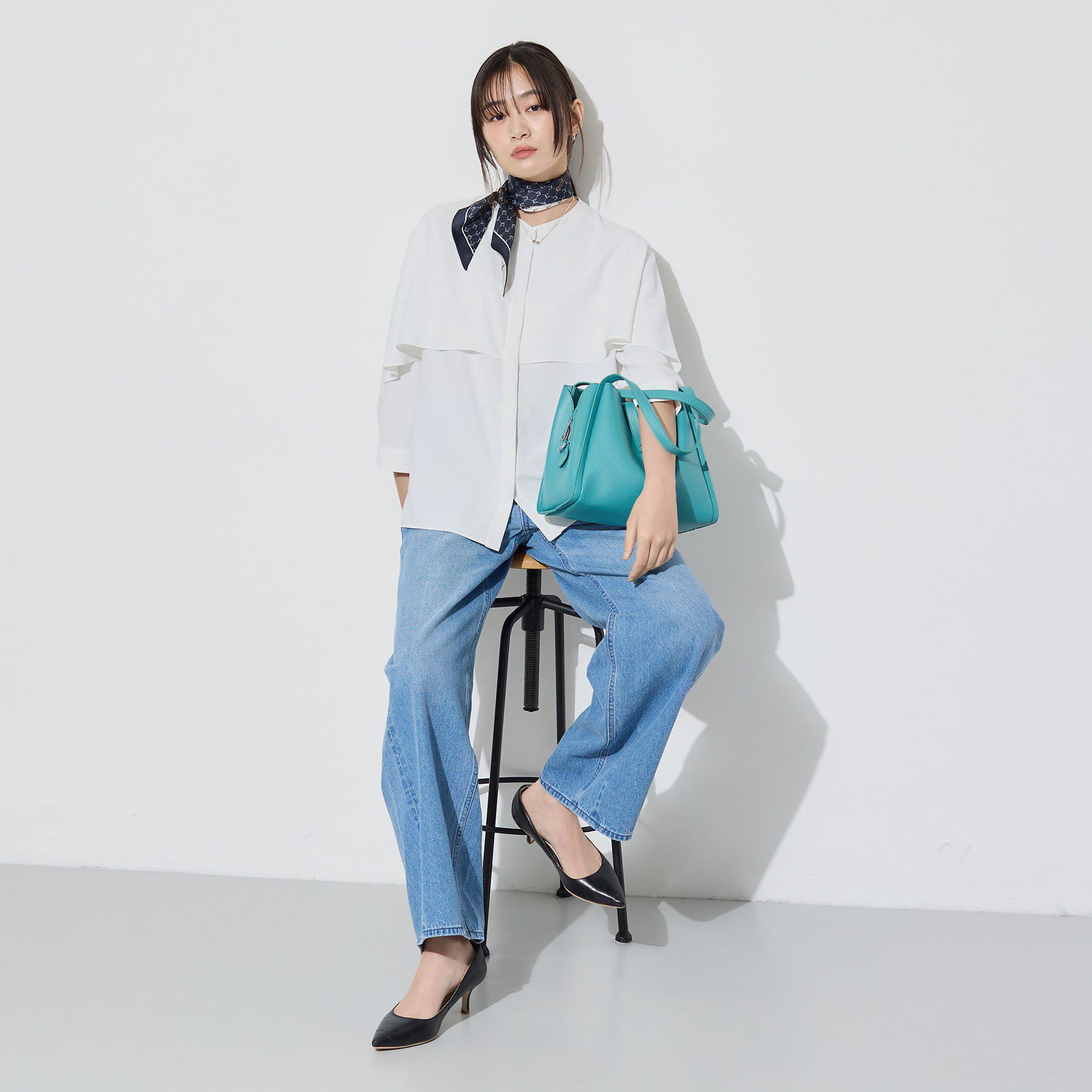 INDIVI「【新作登場！着る日傘】 ケープ風ブラウス」|シャツ・ブラウス|