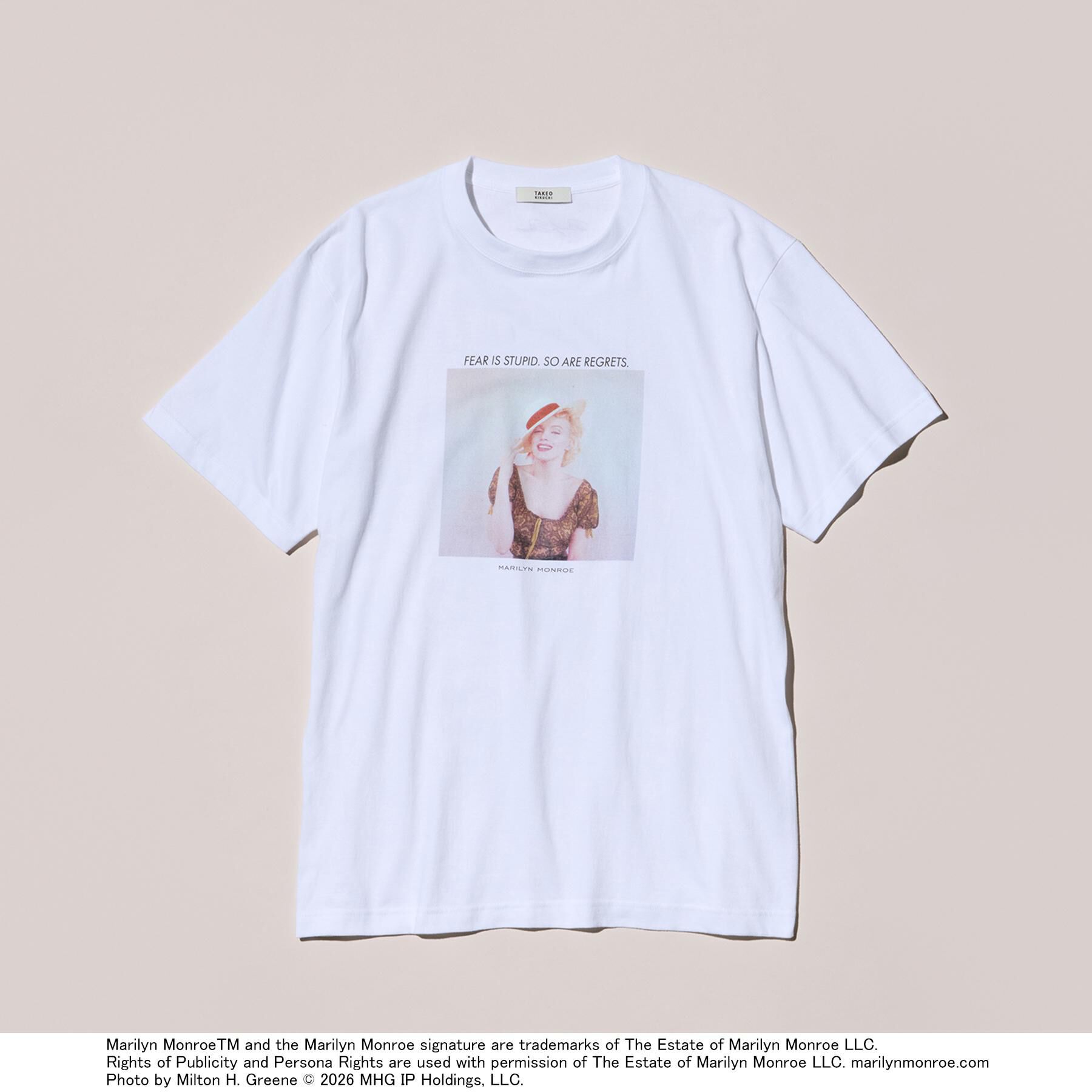 TAKEO KIKUCHI「【別注】マリリン・モンロー/フォトTシャツ」|Tシャツ・カットソー|ホワイト(001)