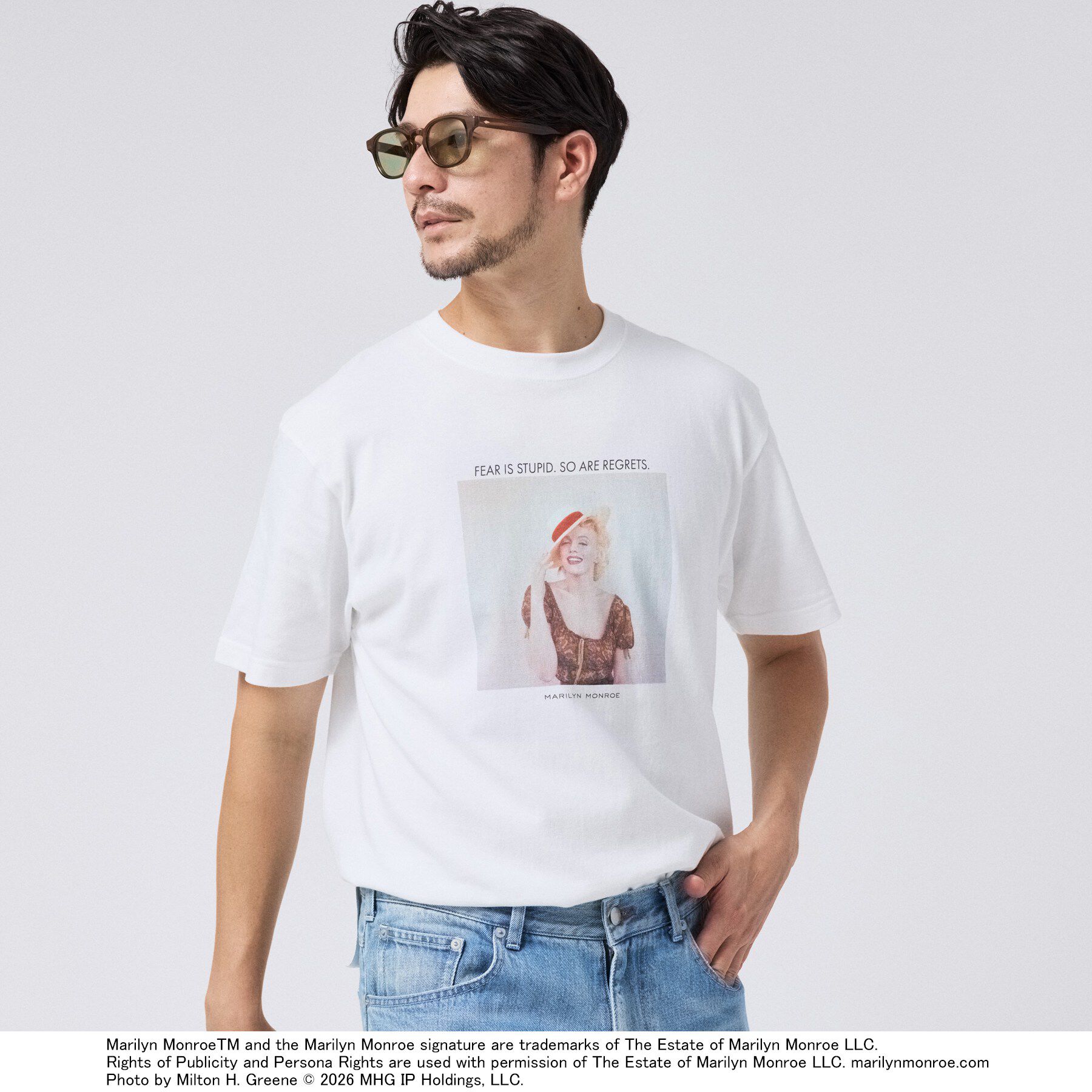 TAKEO KIKUCHI「【別注】マリリン・モンロー/フォトTシャツ」|Tシャツ・カットソー|