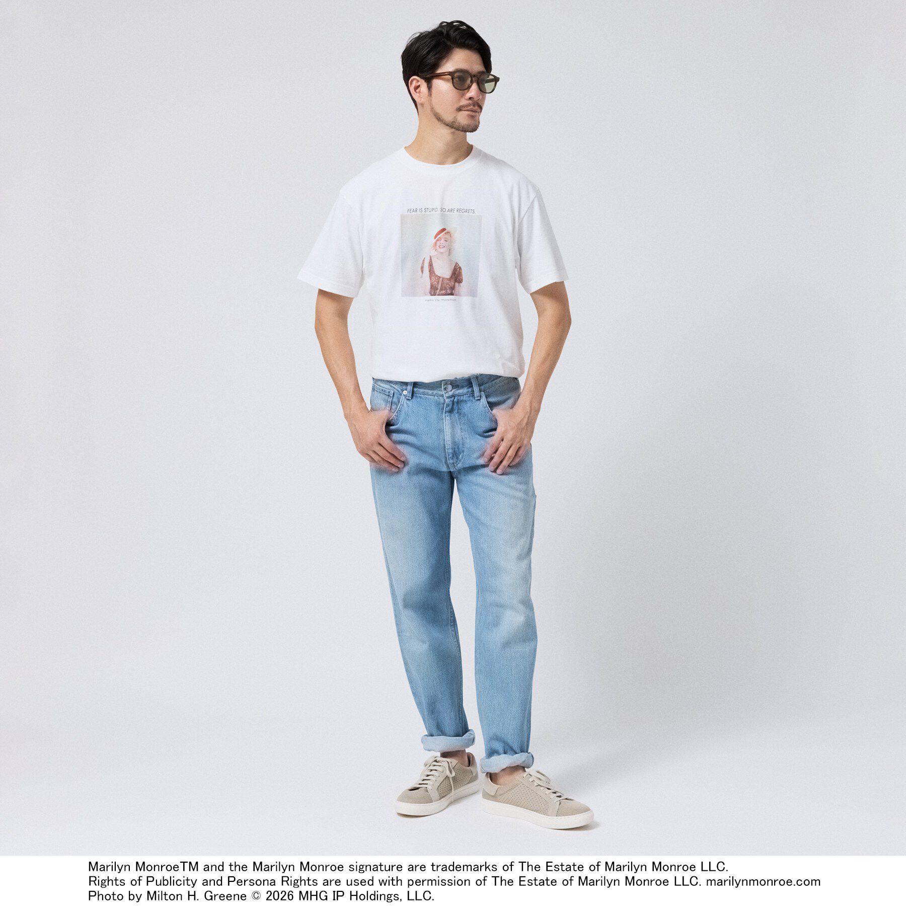 TAKEO KIKUCHI「【別注】マリリン・モンロー/フォトTシャツ」|Tシャツ・カットソー|