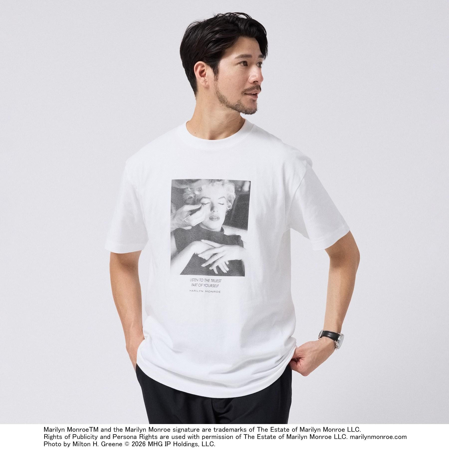TAKEO KIKUCHI「【別注】マリリン・モンロー/フォトTシャツ」|Tシャツ・カットソー|