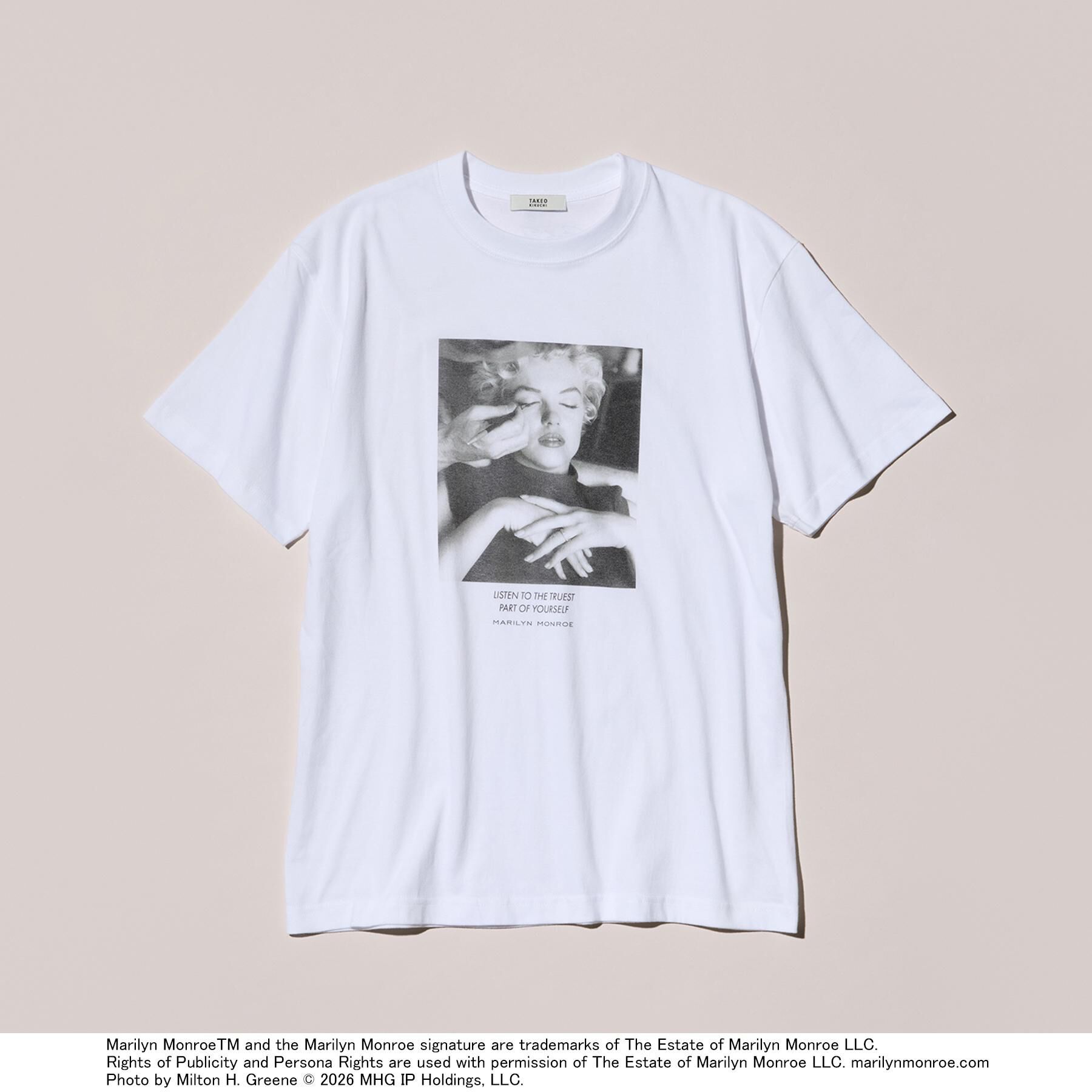 TAKEO KIKUCHI「【別注】マリリン・モンロー/フォトTシャツ」|Tシャツ・カットソー|ホワイト(101)