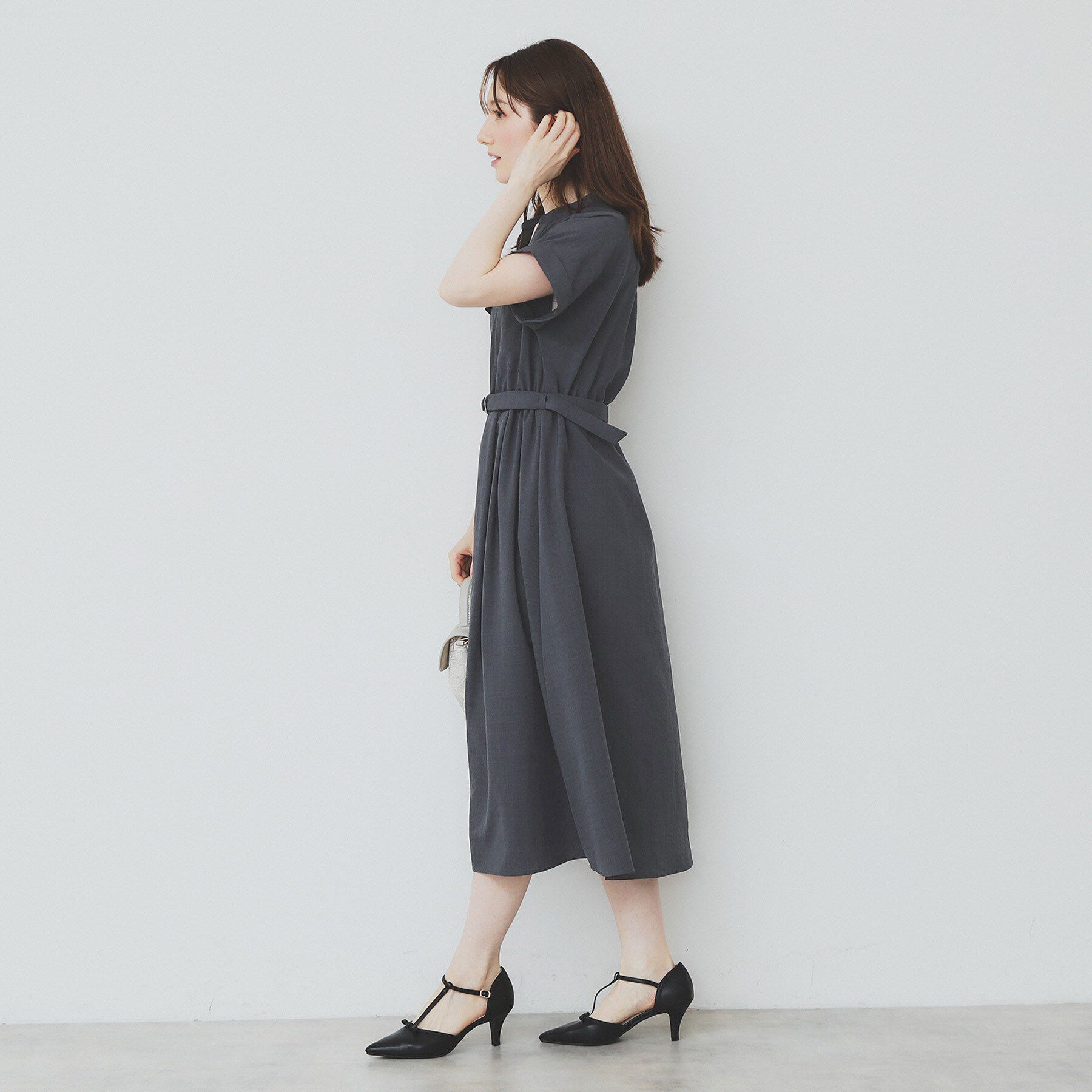 index「《7色展開／XS-LLサイズ》ダブルポケットスキッパーシャツワンピース【吸水速乾／防シワ／イージーア」|ワンピース|