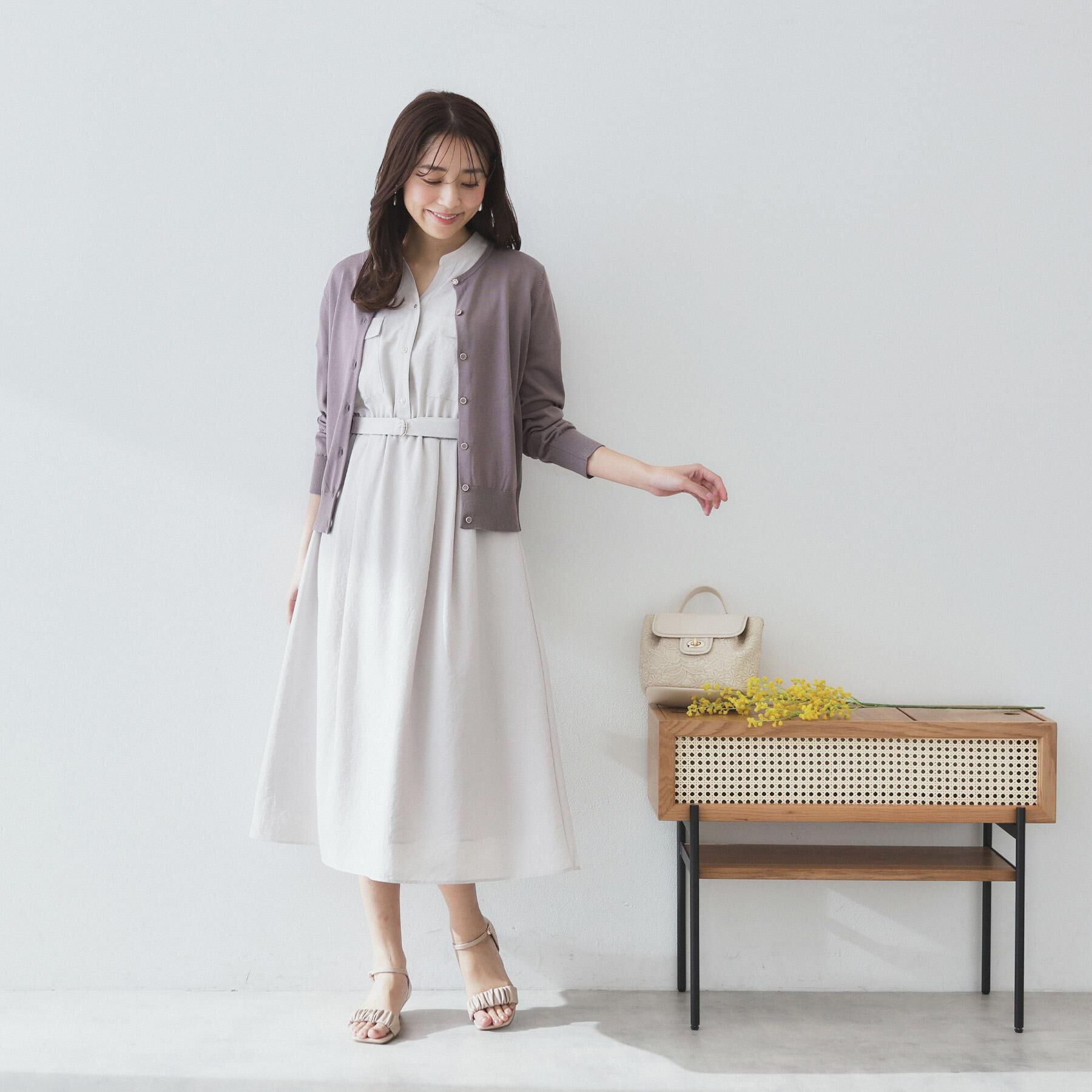 index「《7色展開／XS-LLサイズ》ダブルポケットスキッパーシャツワンピース【吸水速乾／防シワ／イージーア」|ワンピース|