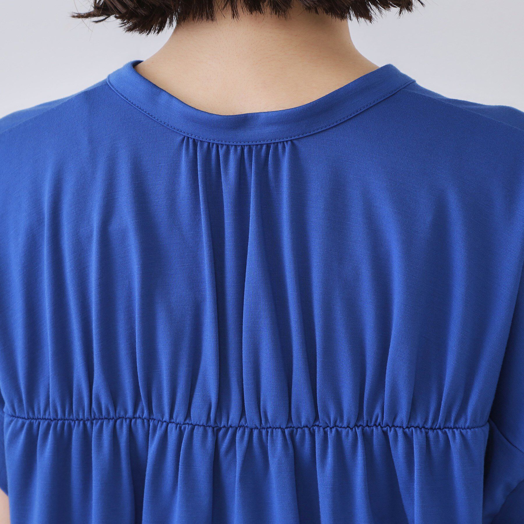 OPAQUE.CLIP「スキッパーフレアカットソー【接触冷感／洗濯機洗い可】」|Tシャツ・カットソー|