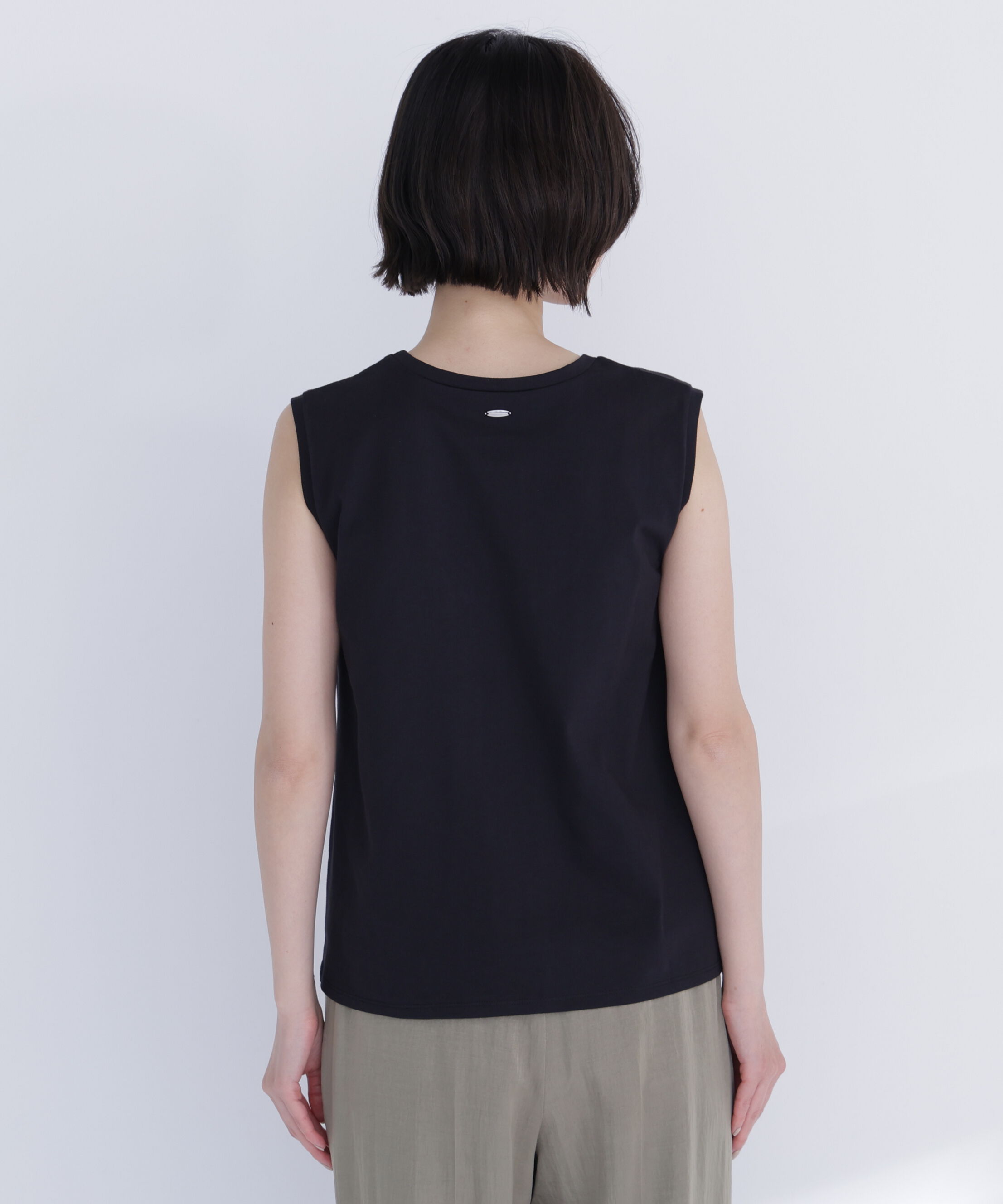  「メタルポイントノースリーブカットソー」|Tシャツ・カットソー|
