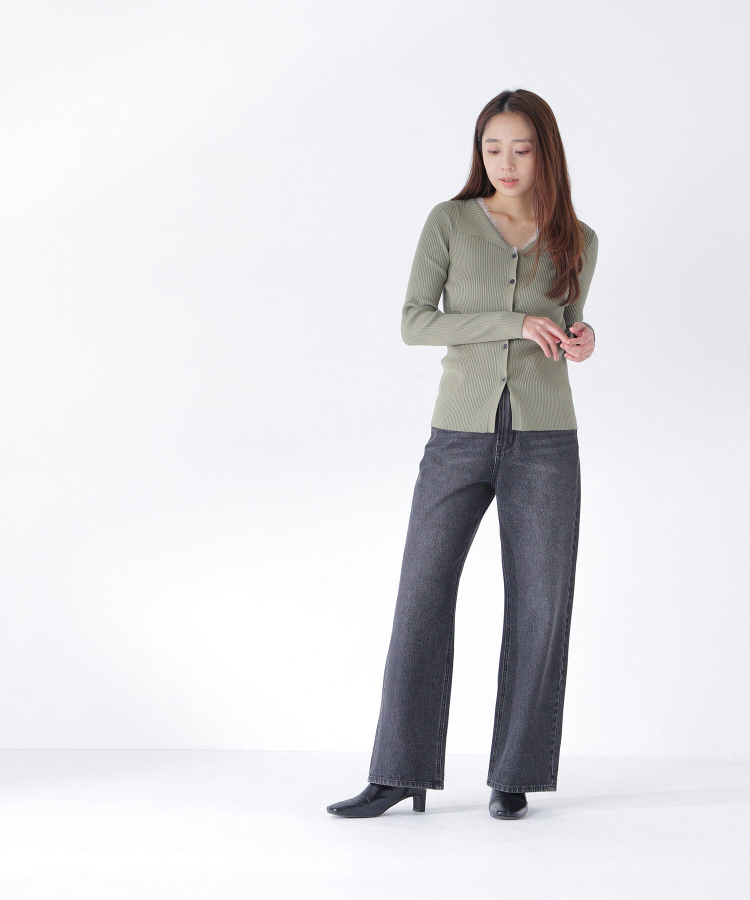  「ワイドストレートデニムパンツ」|その他|