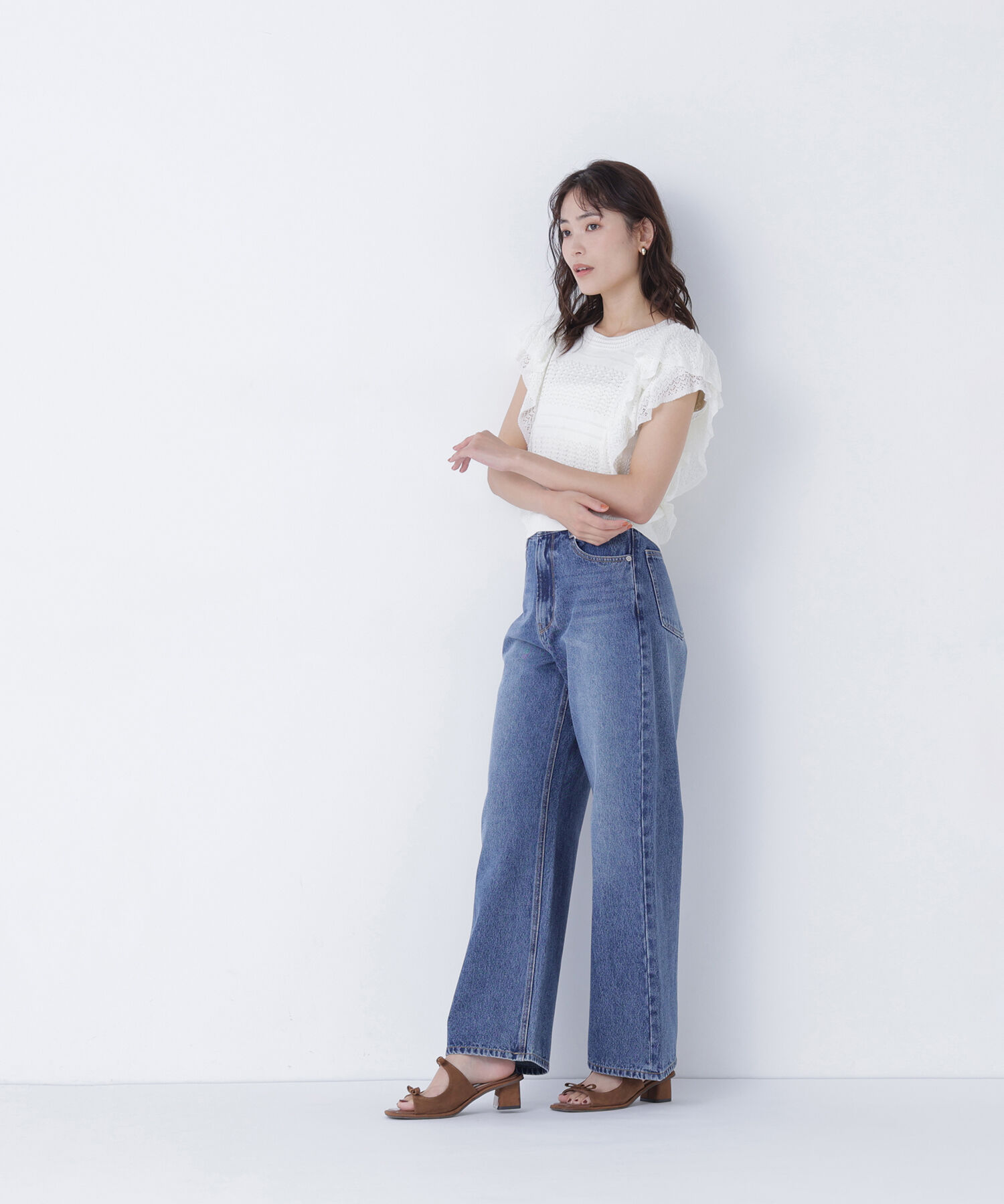  「ワイドストレートデニムパンツ」|その他|