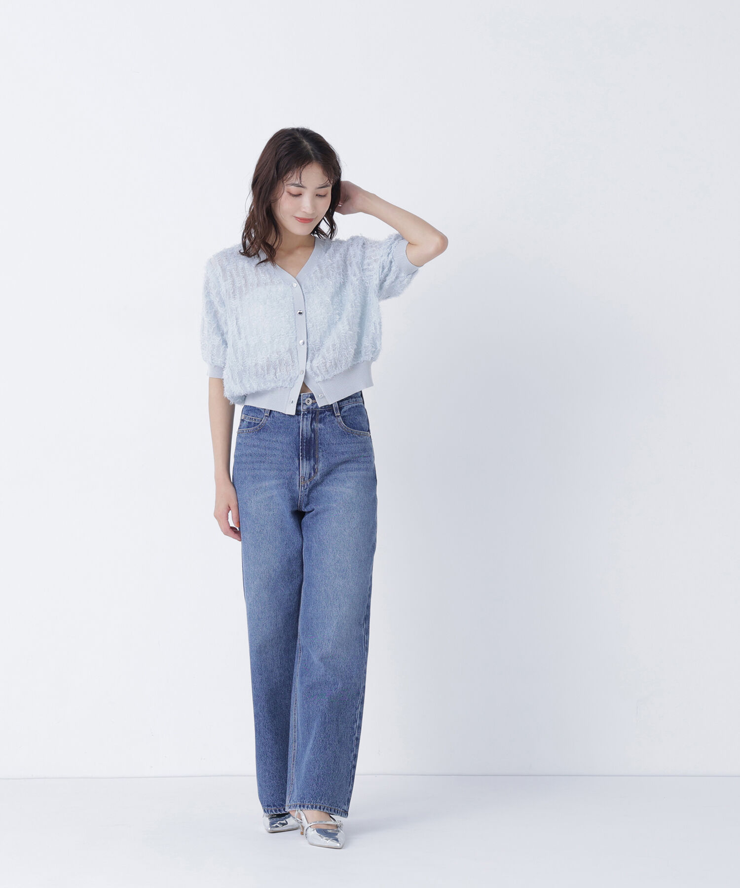 「ワイドストレートデニムパンツ」|その他|