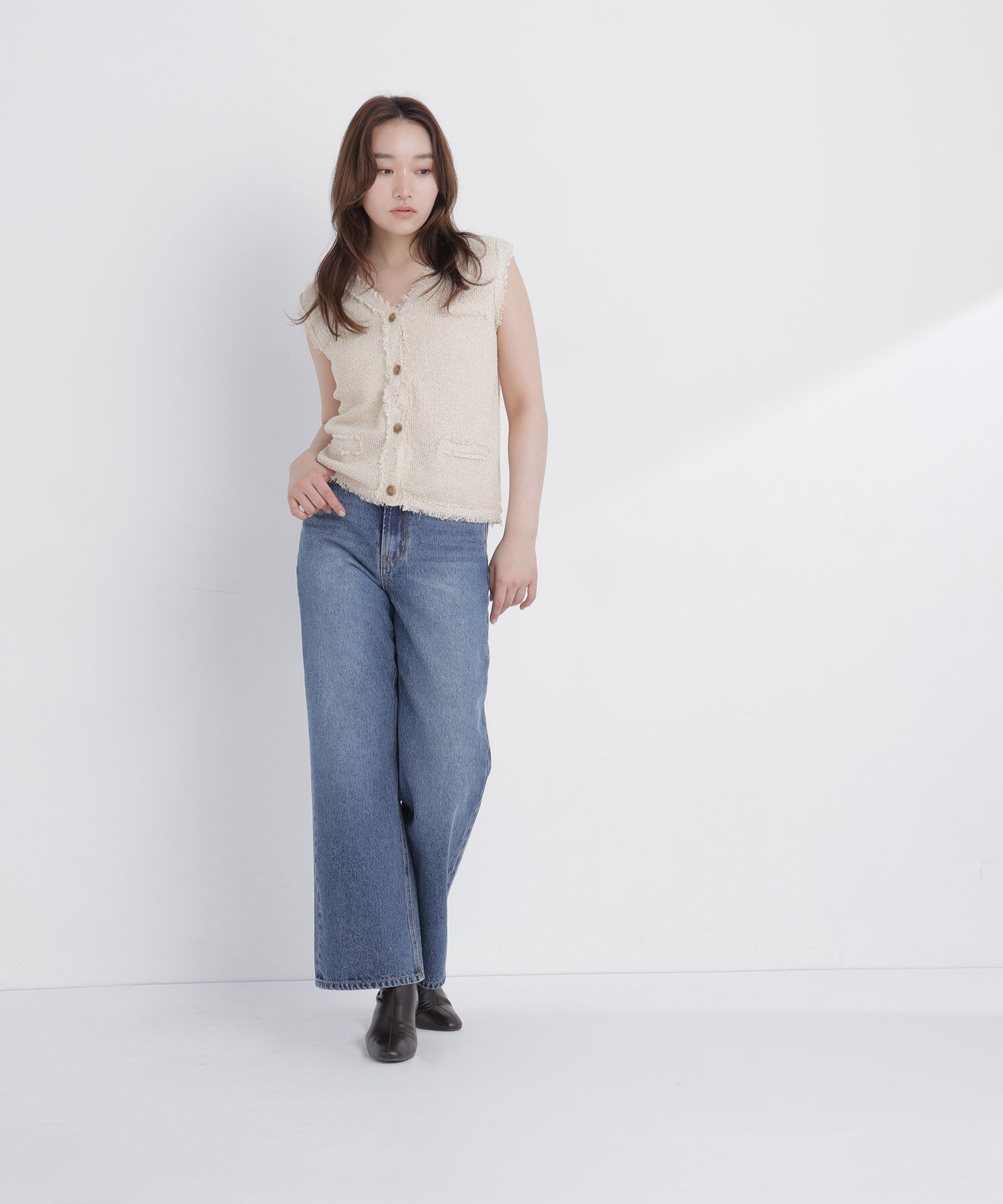  「ワイドストレートデニムパンツ」|その他|