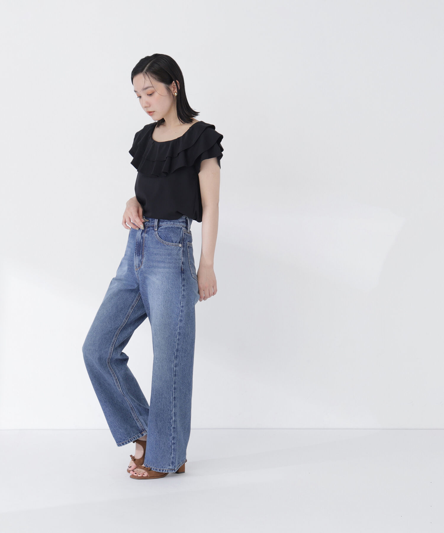  「ワイドストレートデニムパンツ」|その他|