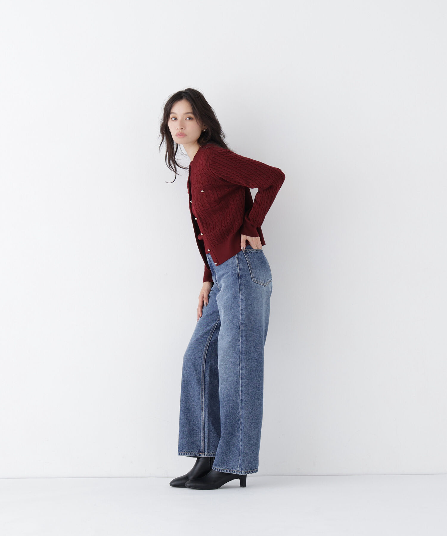  「ワイドストレートデニムパンツ」|その他|