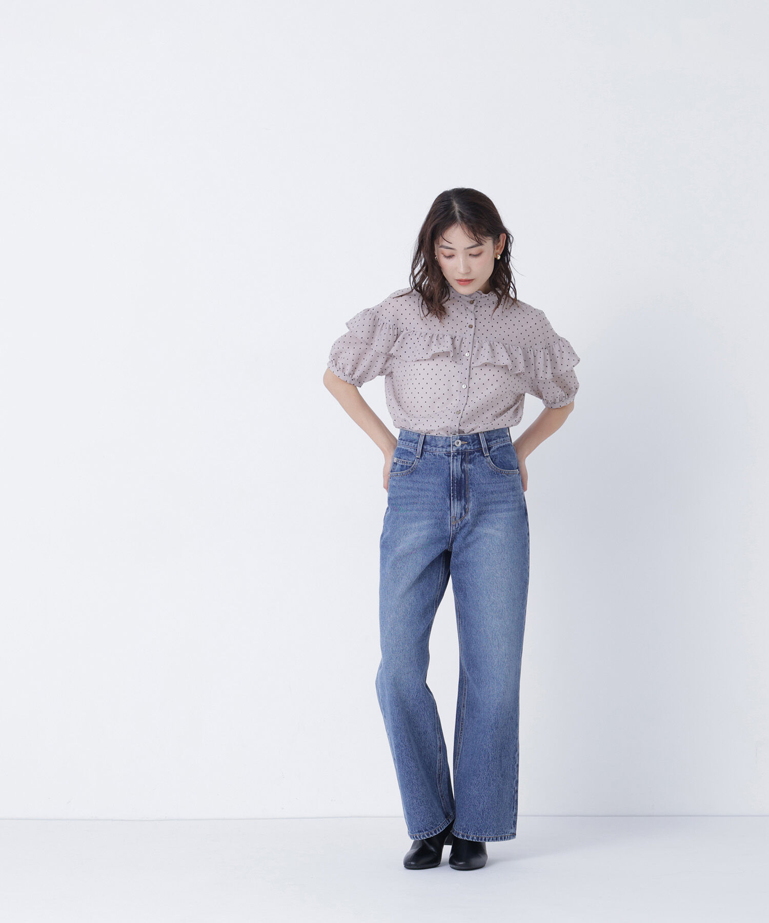  「ワイドストレートデニムパンツ」|その他|