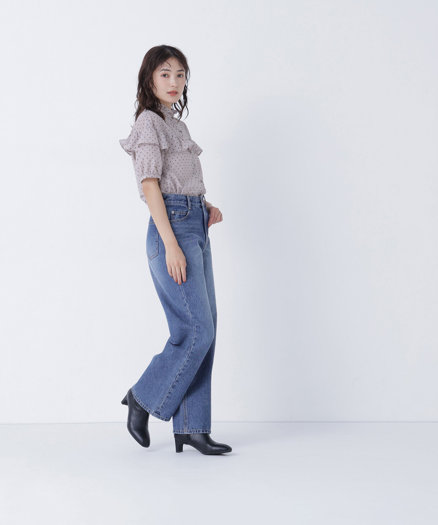  「ワイドストレートデニムパンツ」|その他|
