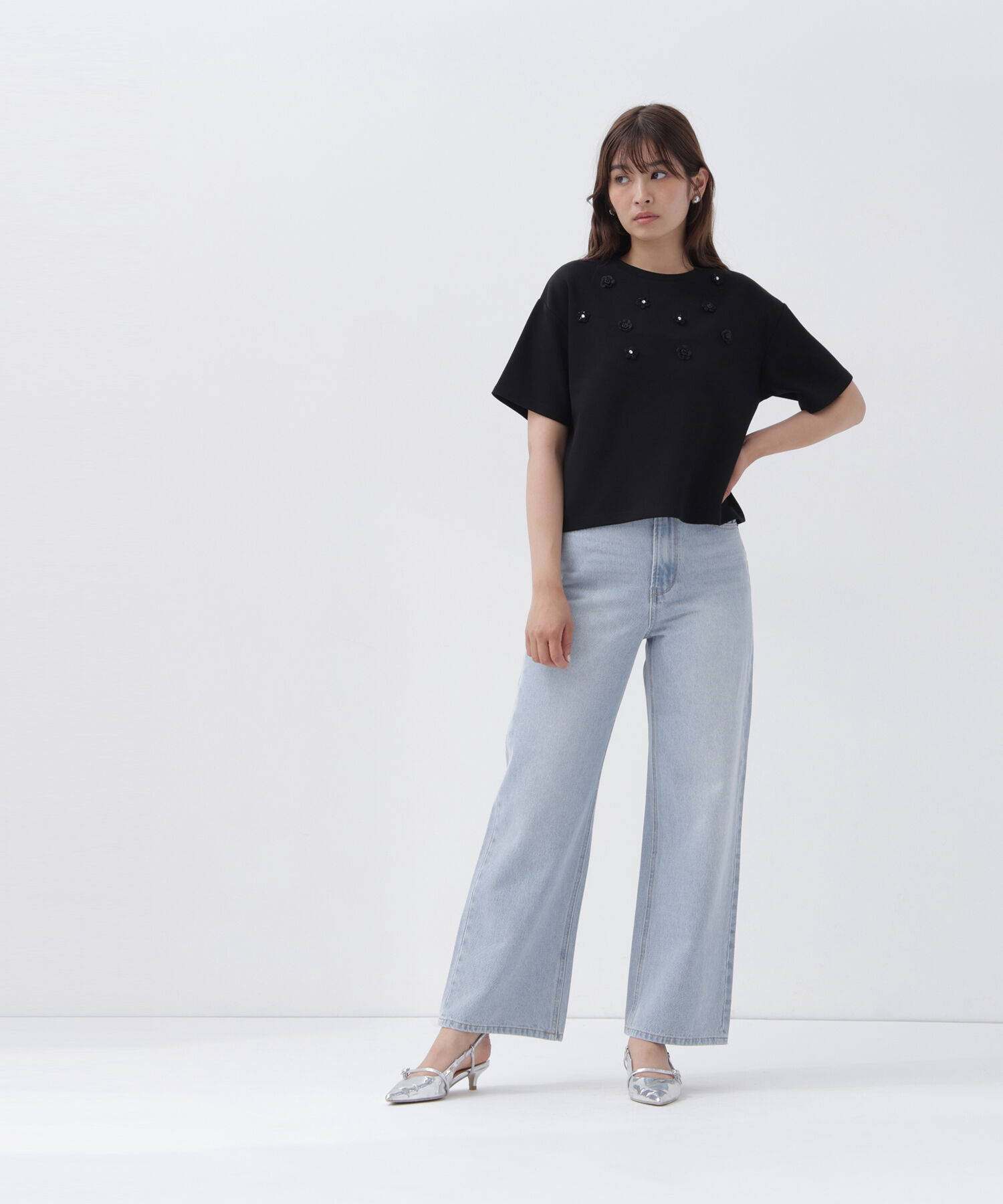  「ワイドストレートデニムパンツ」|その他|