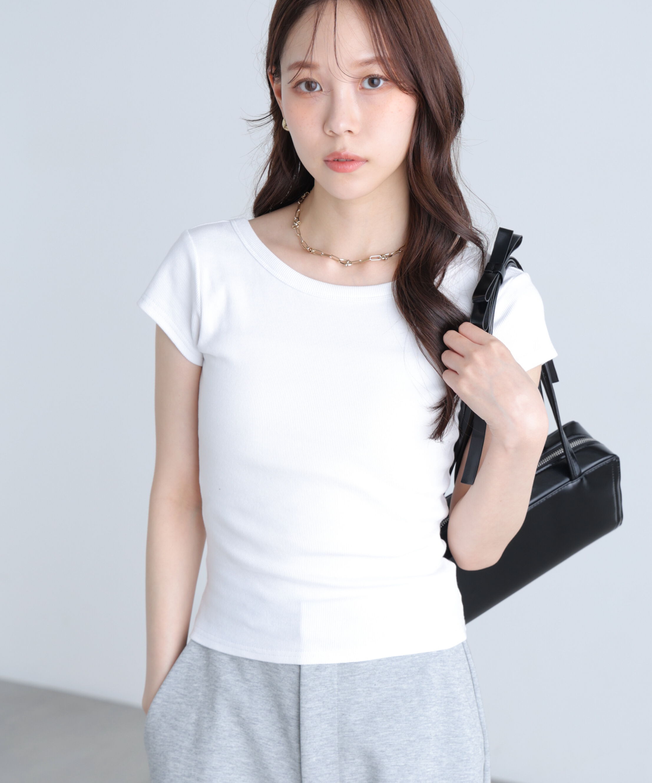  「〈MFM〉バックオープン半袖カットソー」|Tシャツ・カットソー|