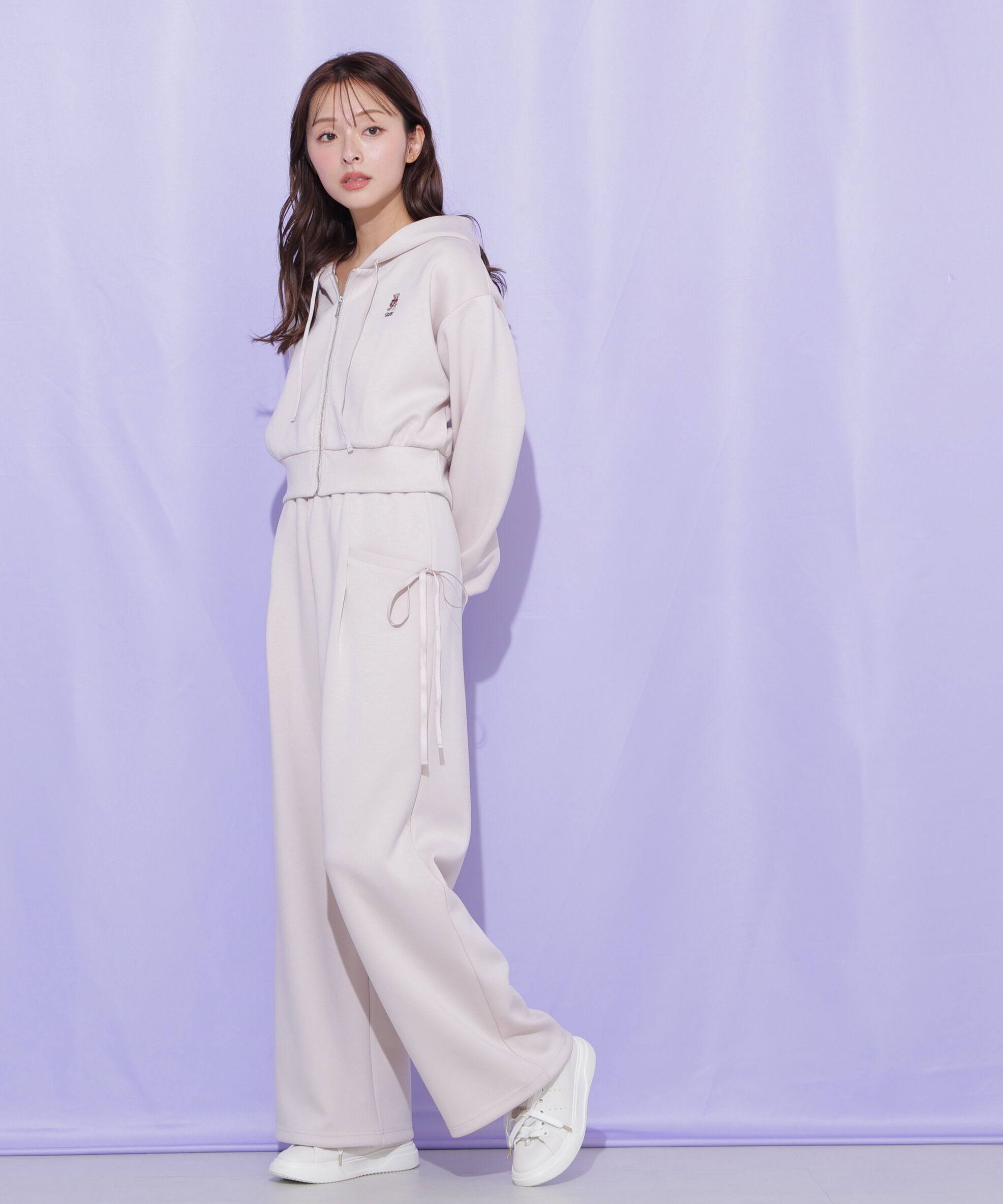  「サイドリボンスウェットパンツ」|その他|