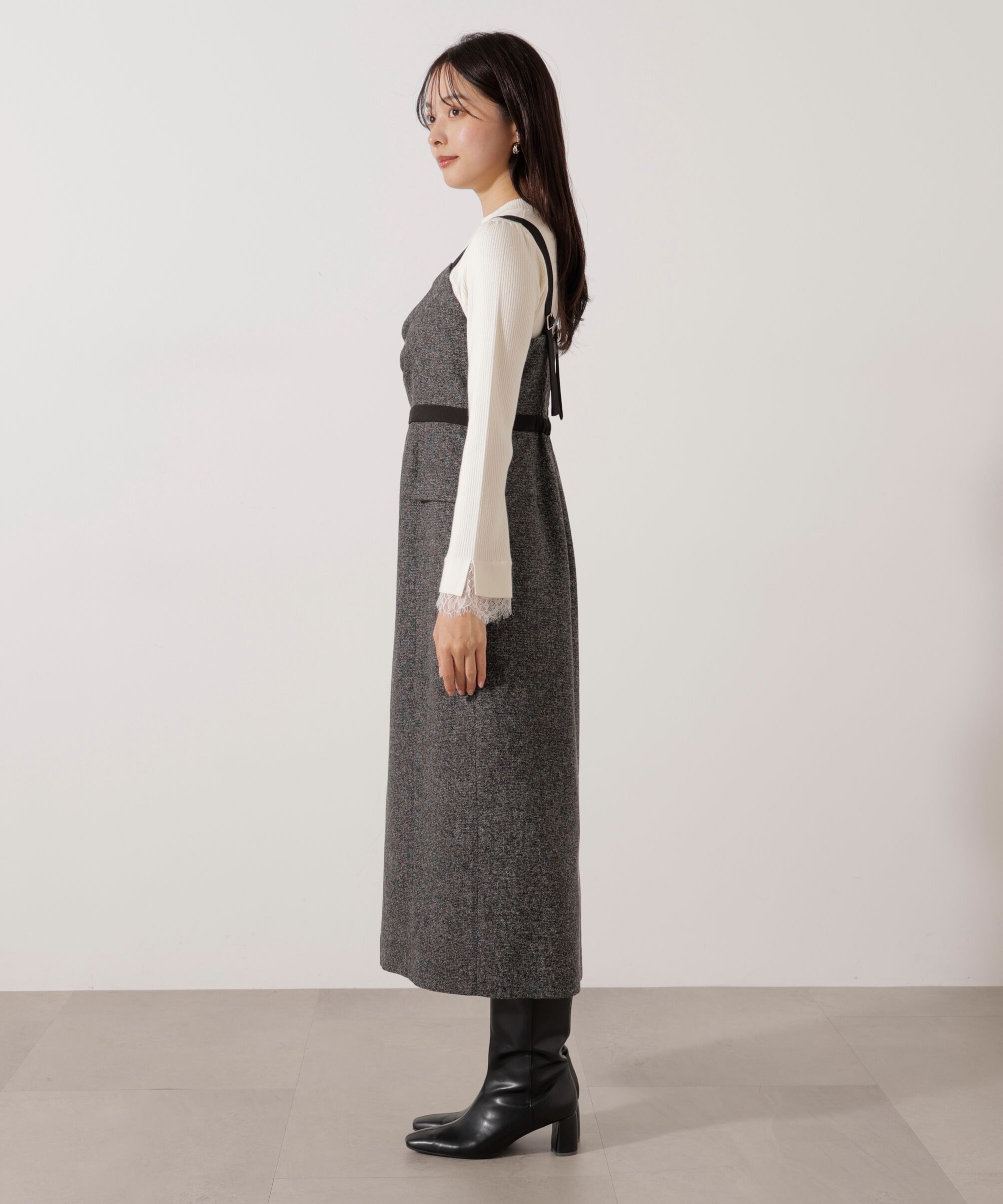 PROPORTION BODY DRESSING「＜加藤栞さん着用＞アシメタックジャンスカ」|ワンピース|