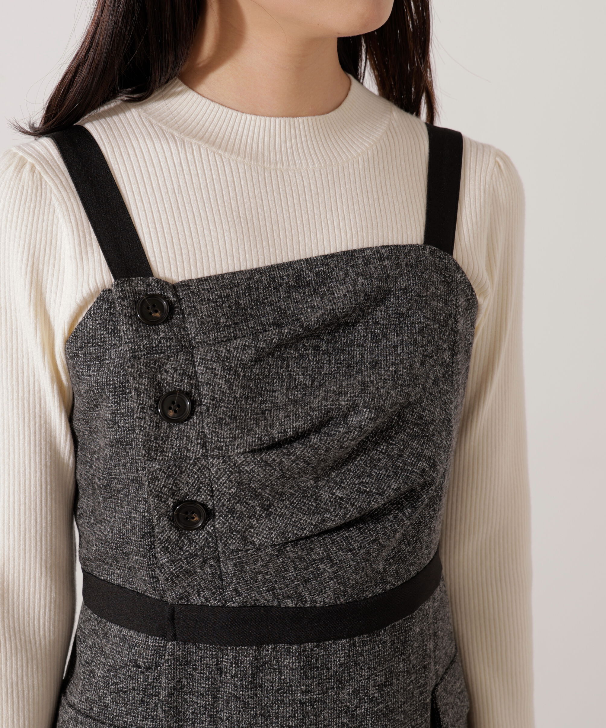 PROPORTION BODY DRESSING「＜加藤栞さん着用＞アシメタックジャンスカ」|ワンピース|