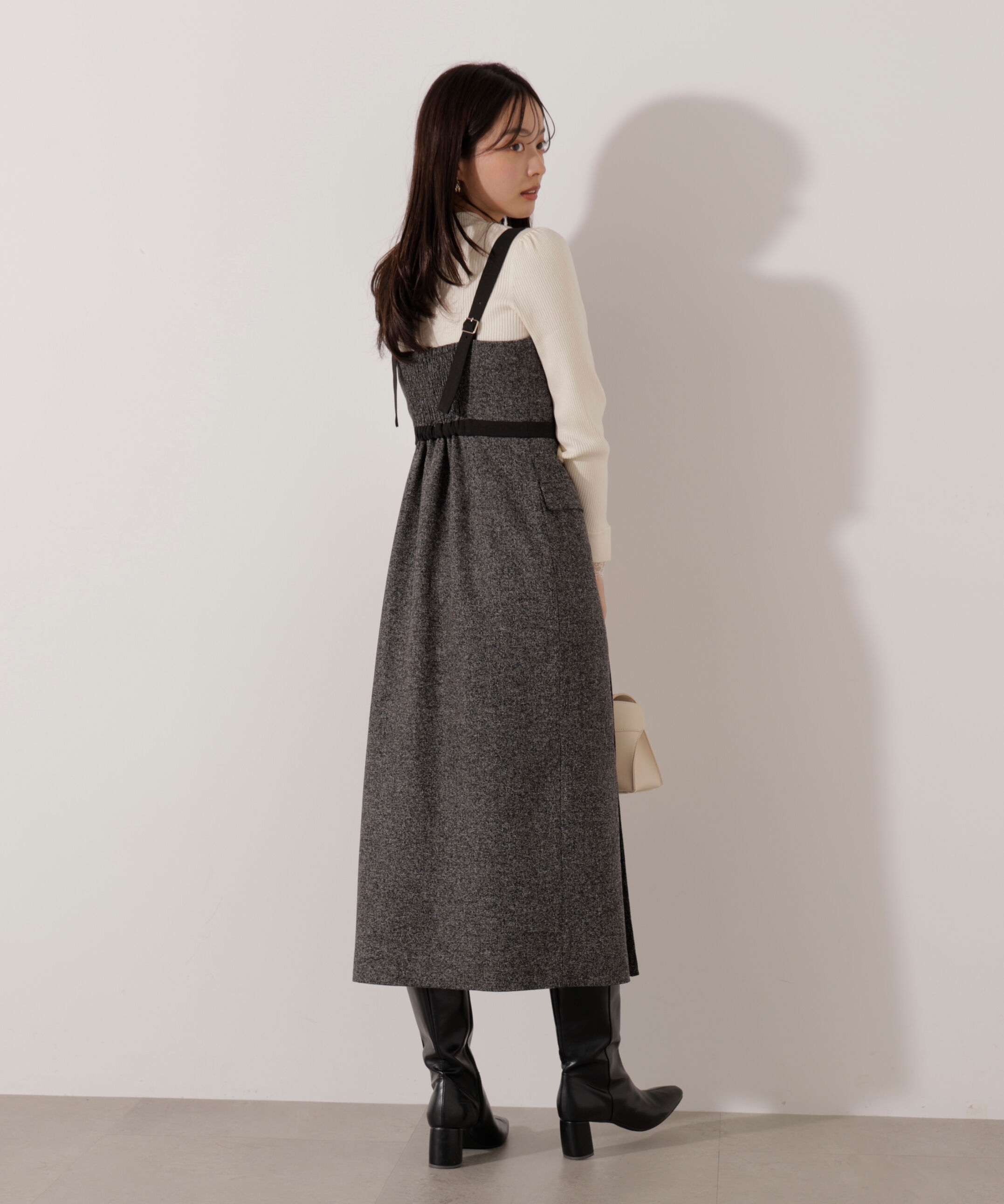 PROPORTION BODY DRESSING「＜加藤栞さん着用＞アシメタックジャンスカ」|ワンピース|