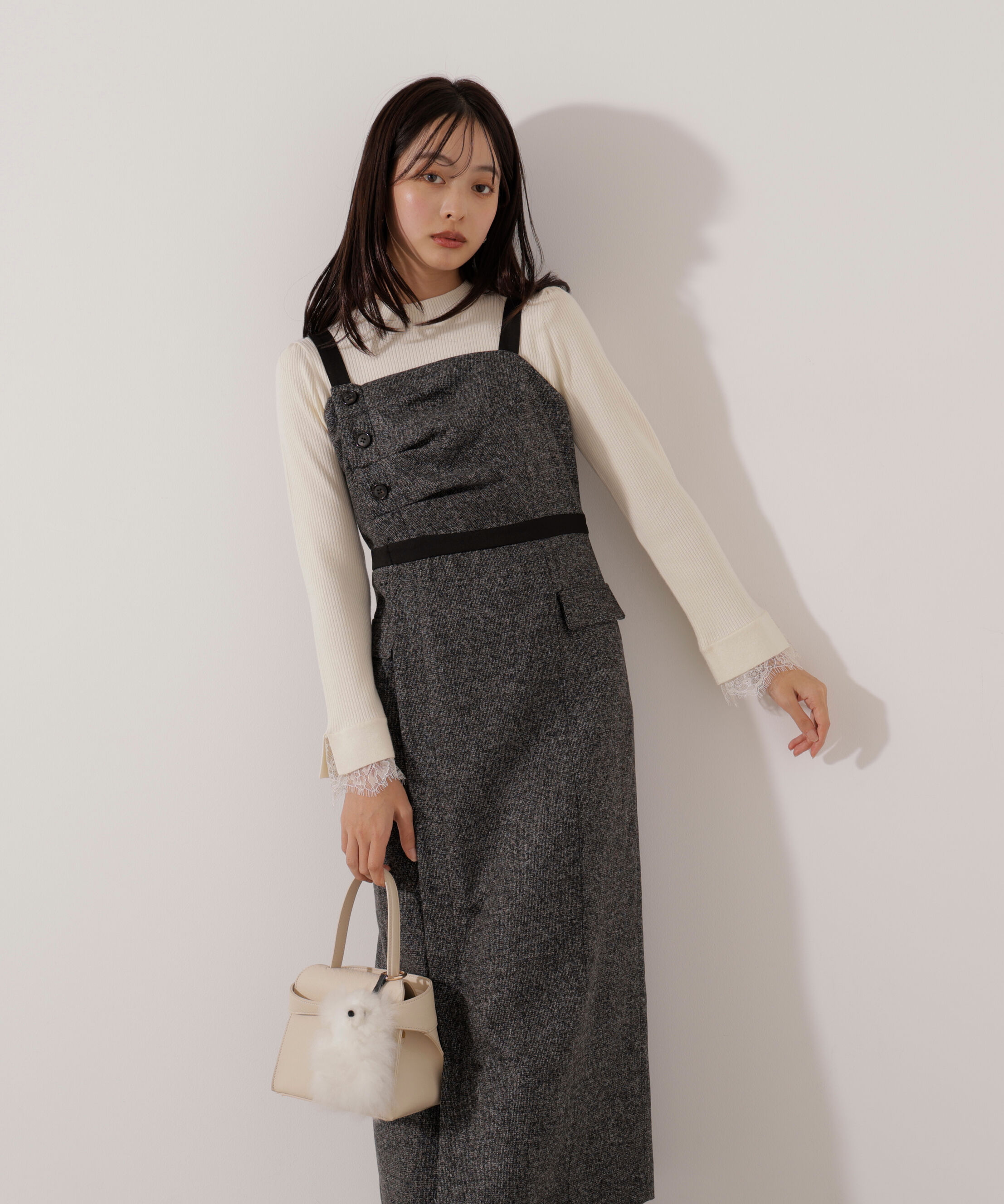 PROPORTION BODY DRESSING「＜加藤栞さん着用＞アシメタックジャンスカ」|ワンピース|