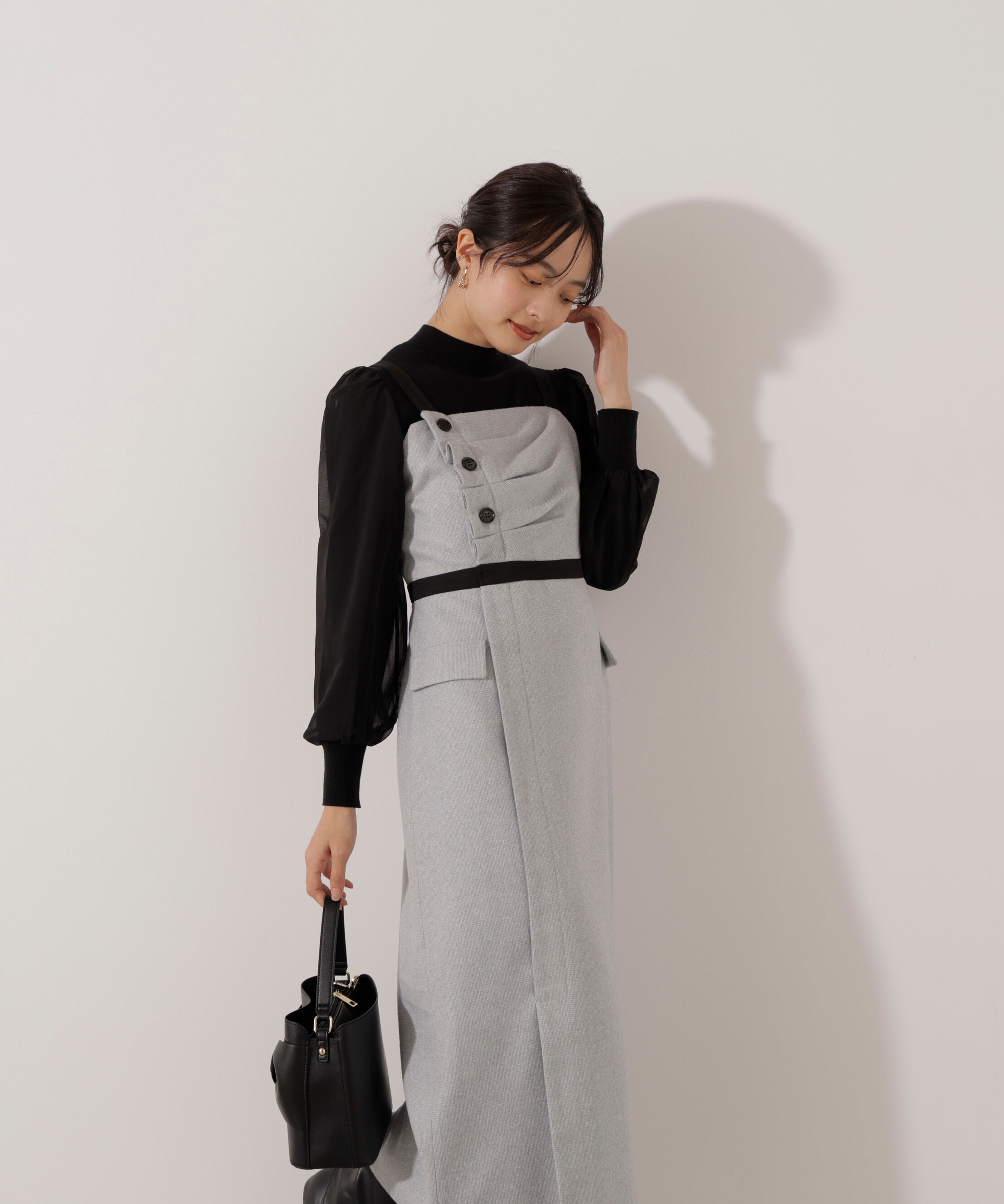 PROPORTION BODY DRESSING「＜加藤栞さん着用＞アシメタックジャンスカ」|ワンピース|