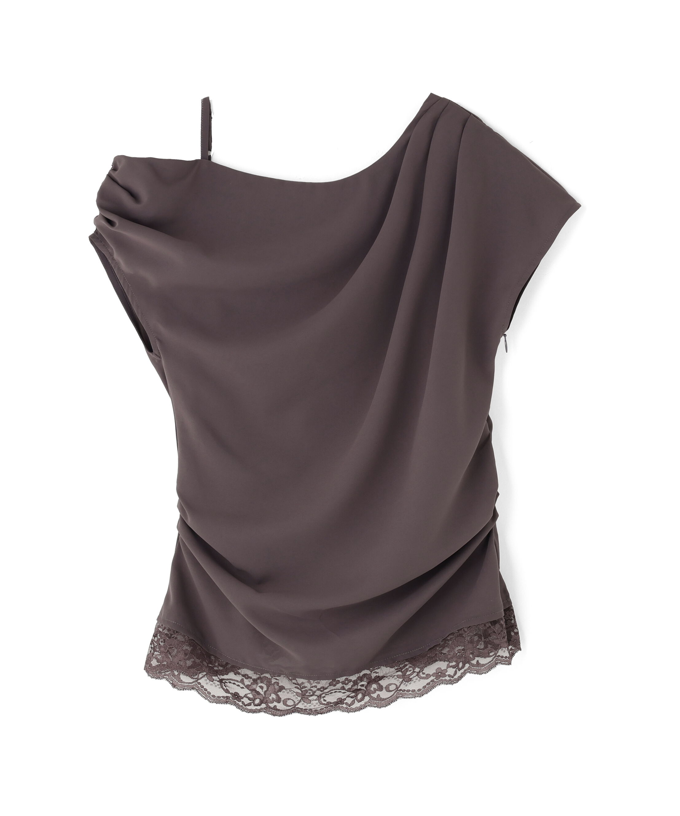 PROPORTION BODY DRESSING「〈a/mie〉アシメドレープブラウス」|シャツ・ブラウス|