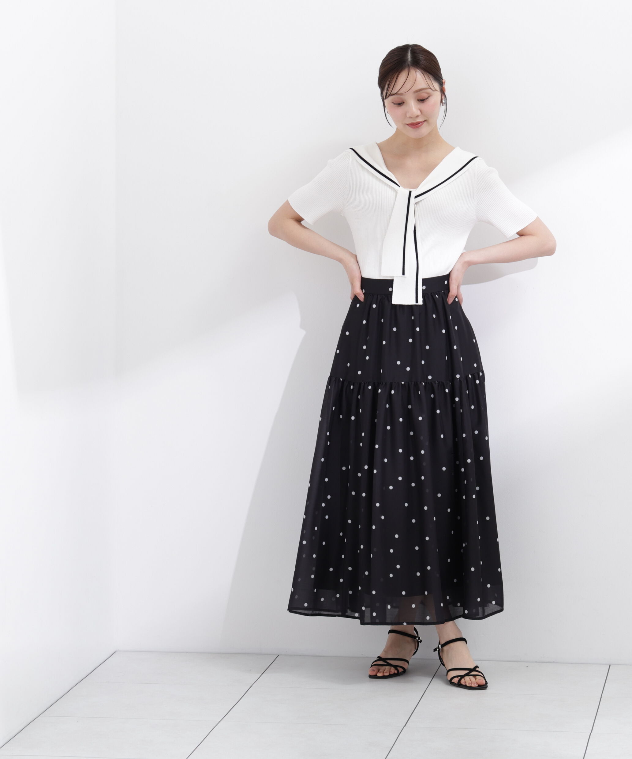 PROPORTION BODY DRESSING「セーラーカラーニットトップス」|ニット・セーター|