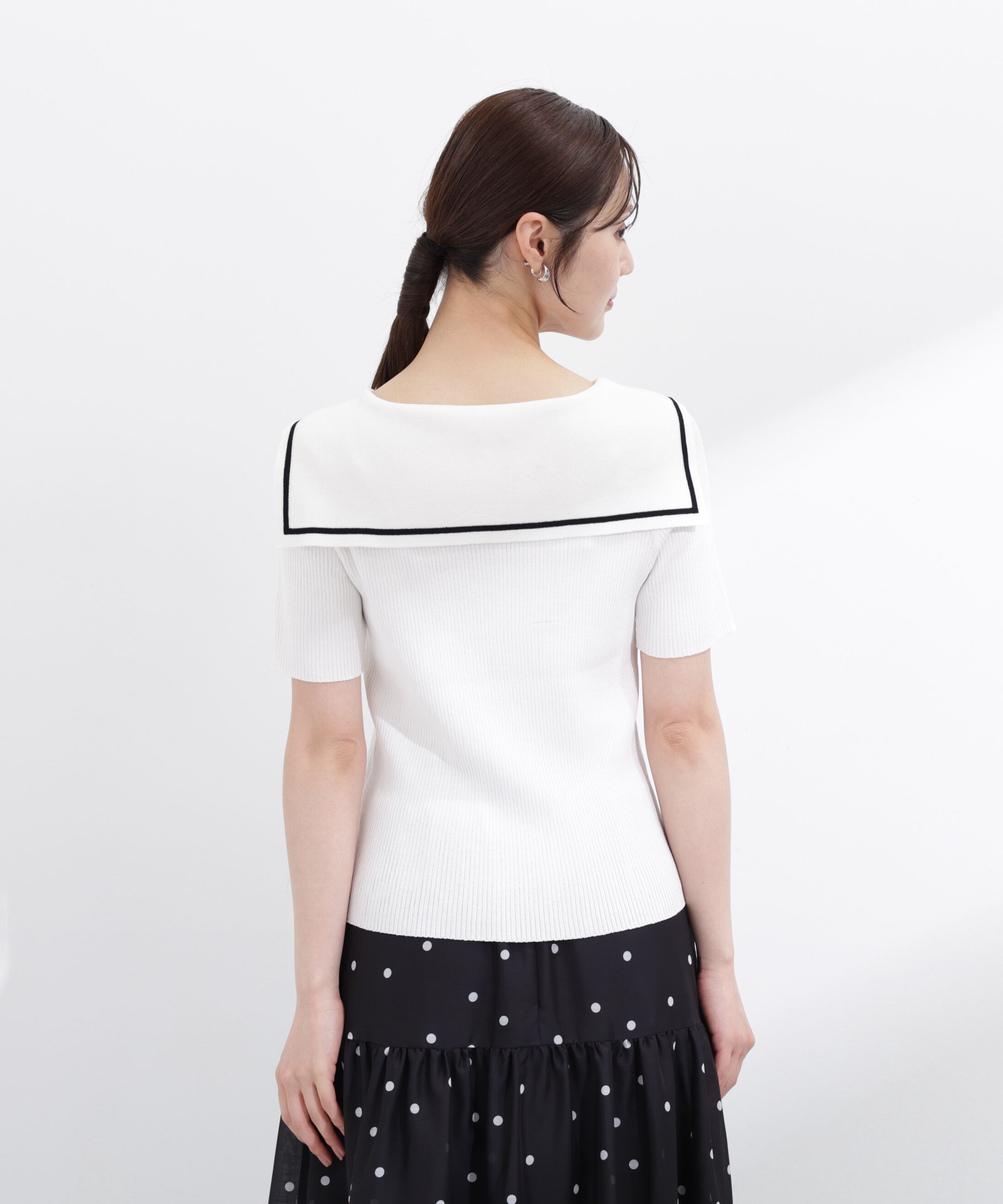 PROPORTION BODY DRESSING「セーラーカラーニットトップス」|ニット・セーター|