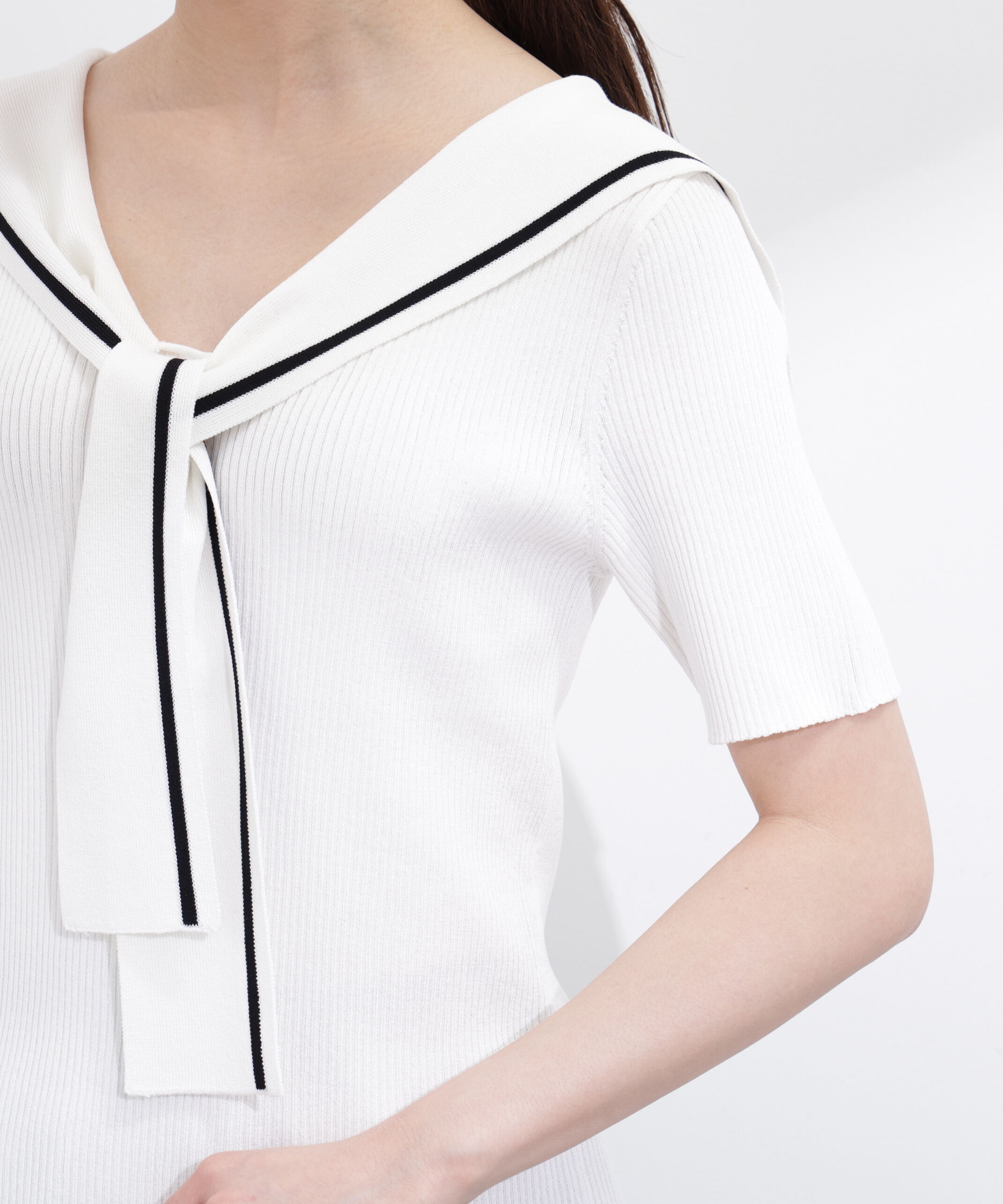 PROPORTION BODY DRESSING「セーラーカラーニットトップス」|ニット・セーター|
