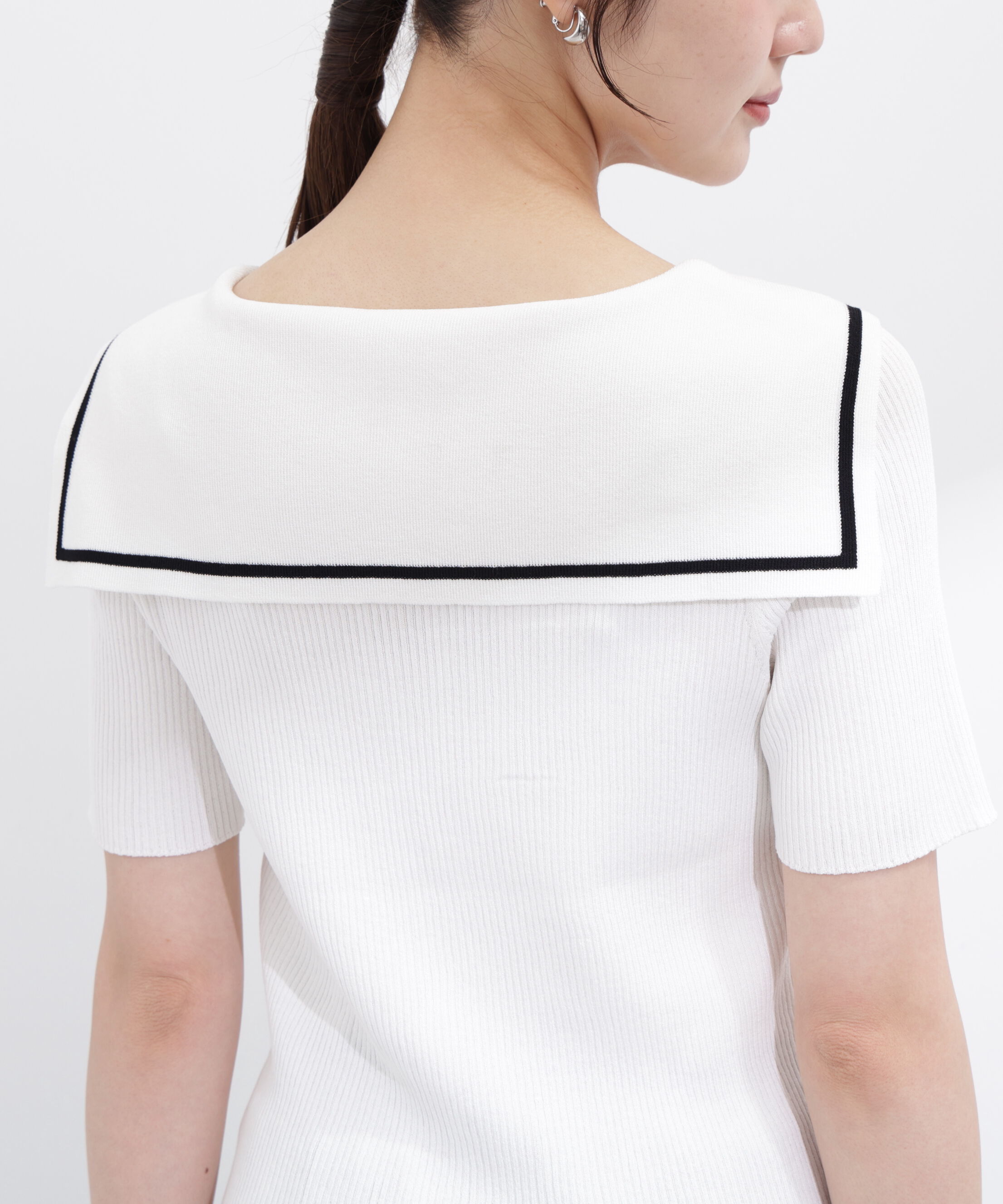 PROPORTION BODY DRESSING「セーラーカラーニットトップス」|ニット・セーター|