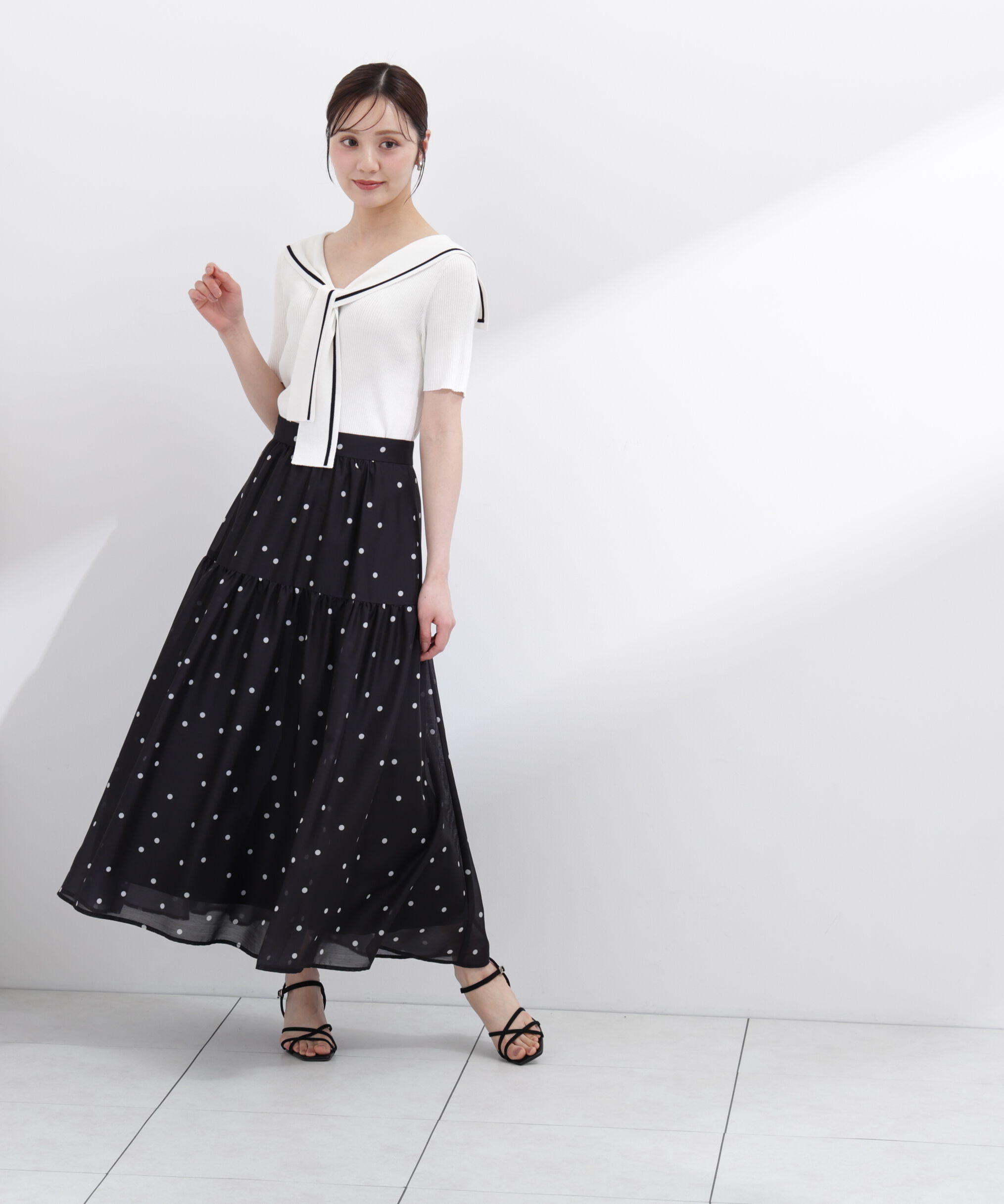 PROPORTION BODY DRESSING「セーラーカラーニットトップス」|ニット・セーター|