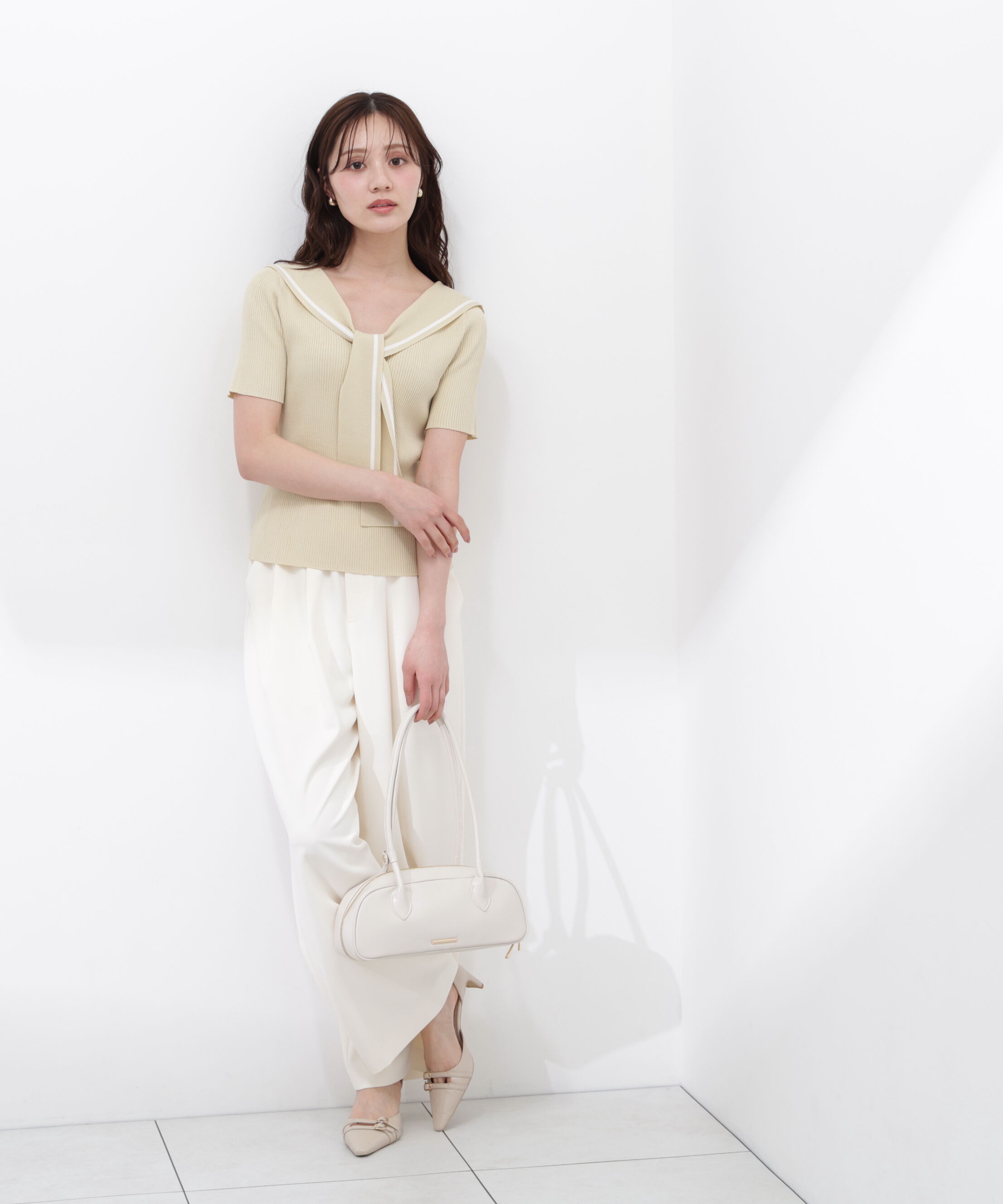 PROPORTION BODY DRESSING「セーラーカラーニットトップス」|ニット・セーター|