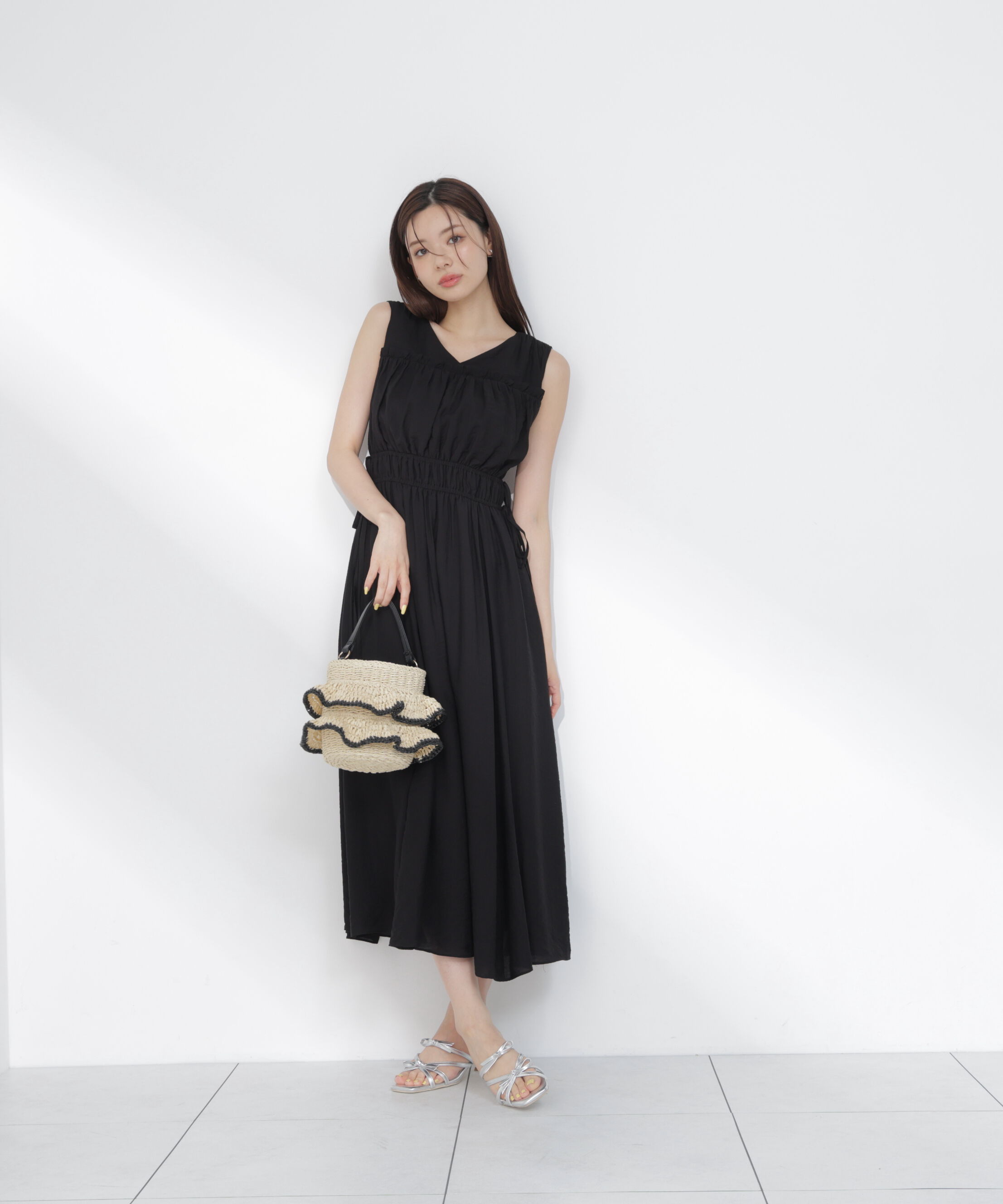PROPORTION BODY DRESSING「ウエストリボンギャザーワンピース」|ワンピース|