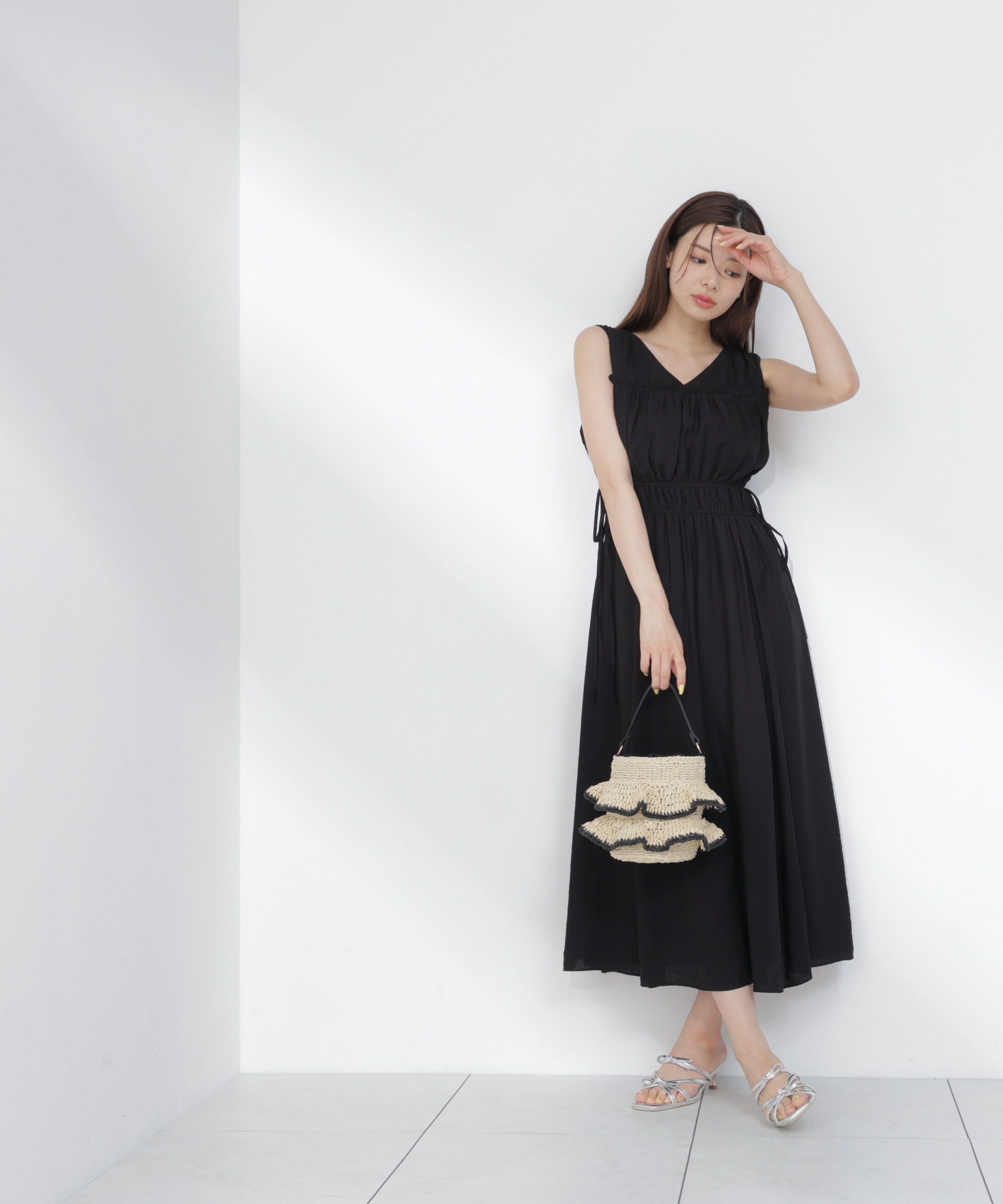 PROPORTION BODY DRESSING「ウエストリボンギャザーワンピース」|ワンピース|