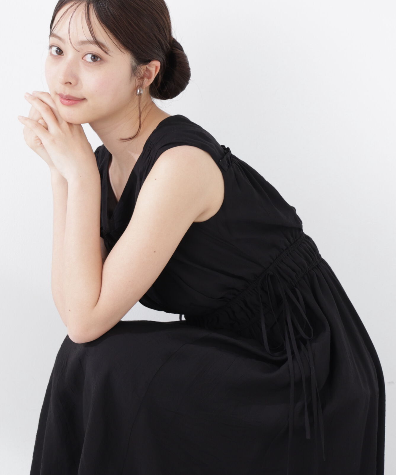 PROPORTION BODY DRESSING「ウエストリボンギャザーワンピース」|ワンピース|